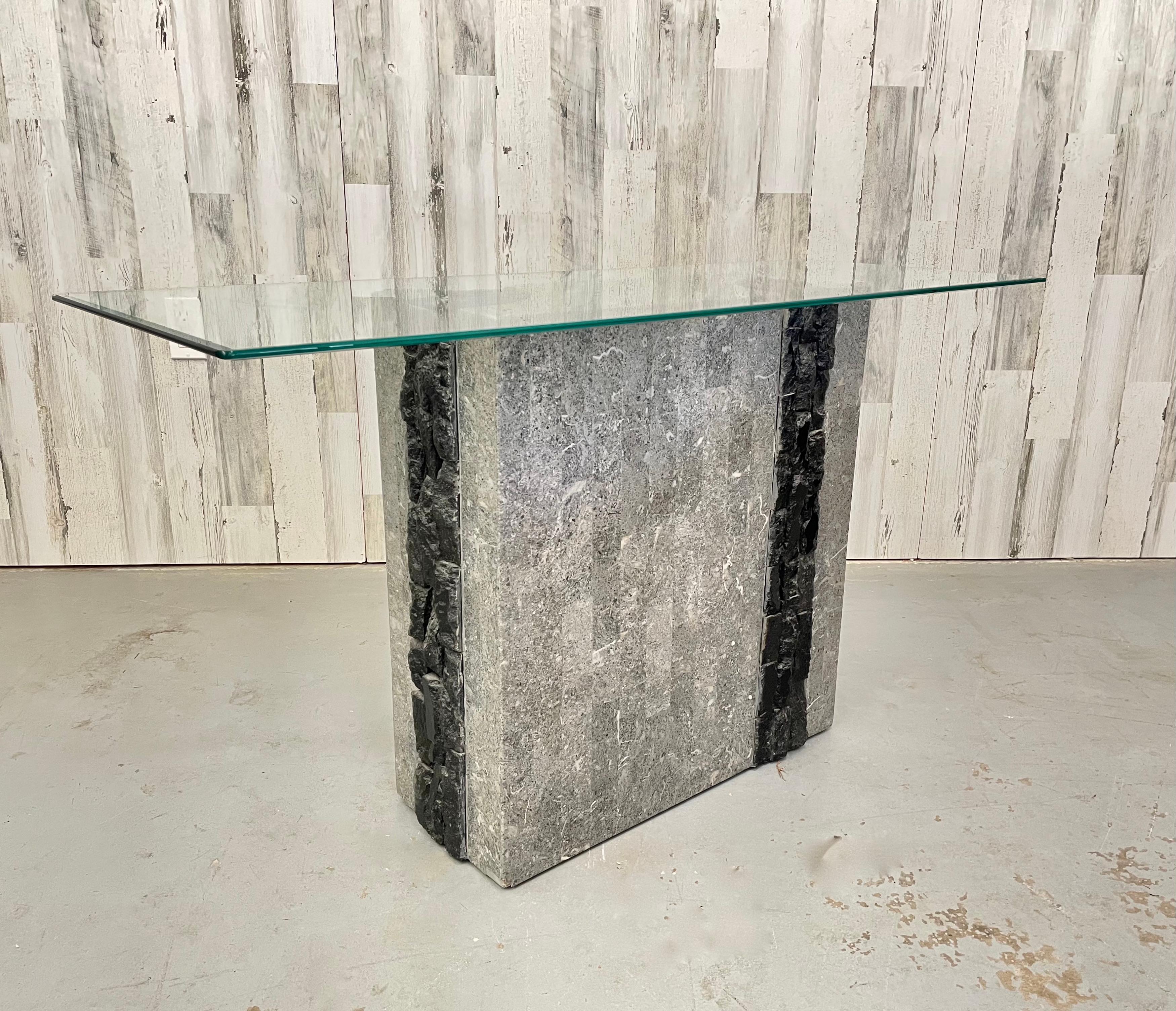 Tessellated Stone Console For Sale 1