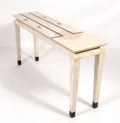 Tessellated Stone Console Table circa 1980s