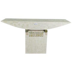 Tessellated Stone Console Table