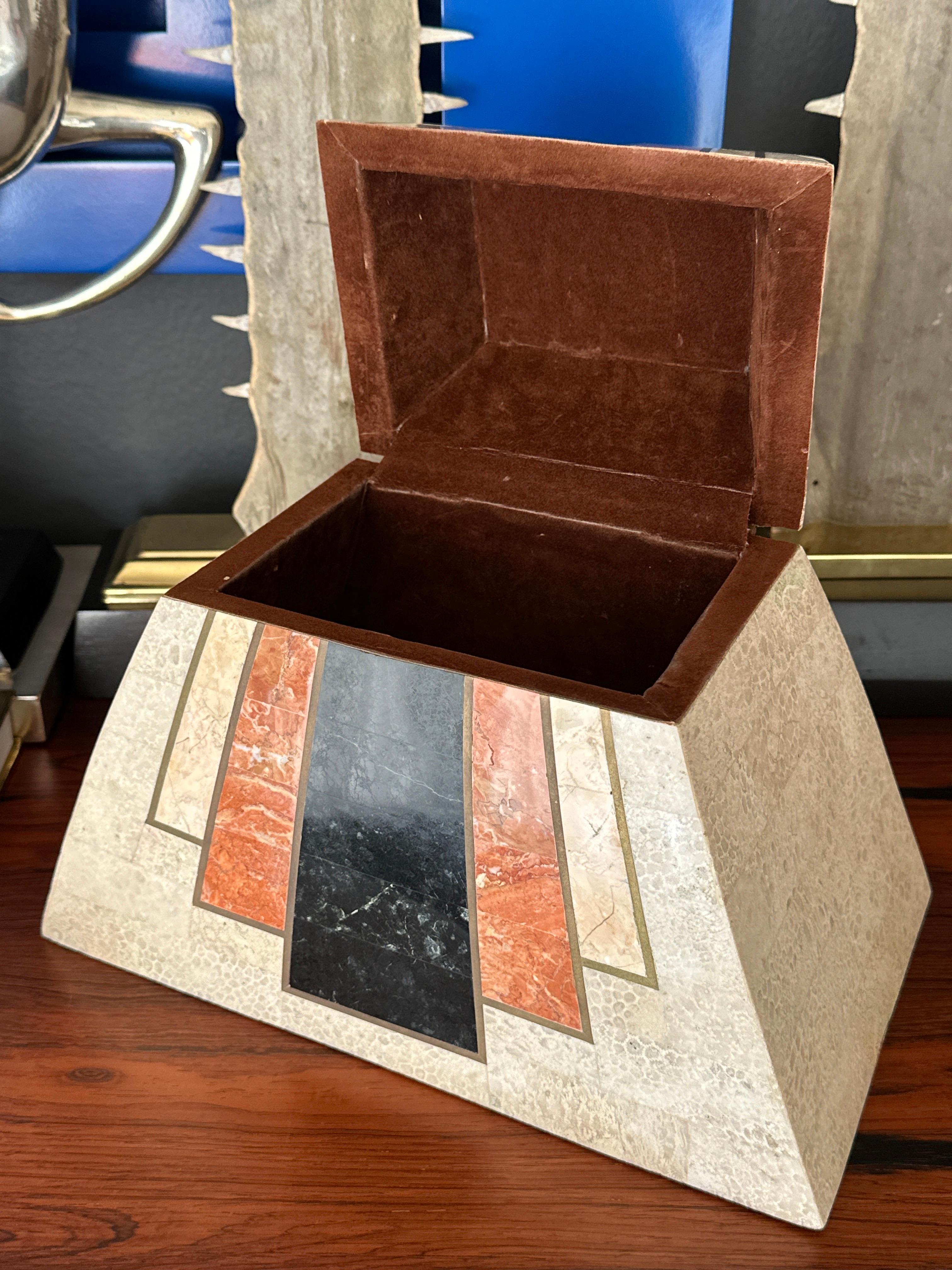 Joyero decorativo de piedra teselada en venta 5