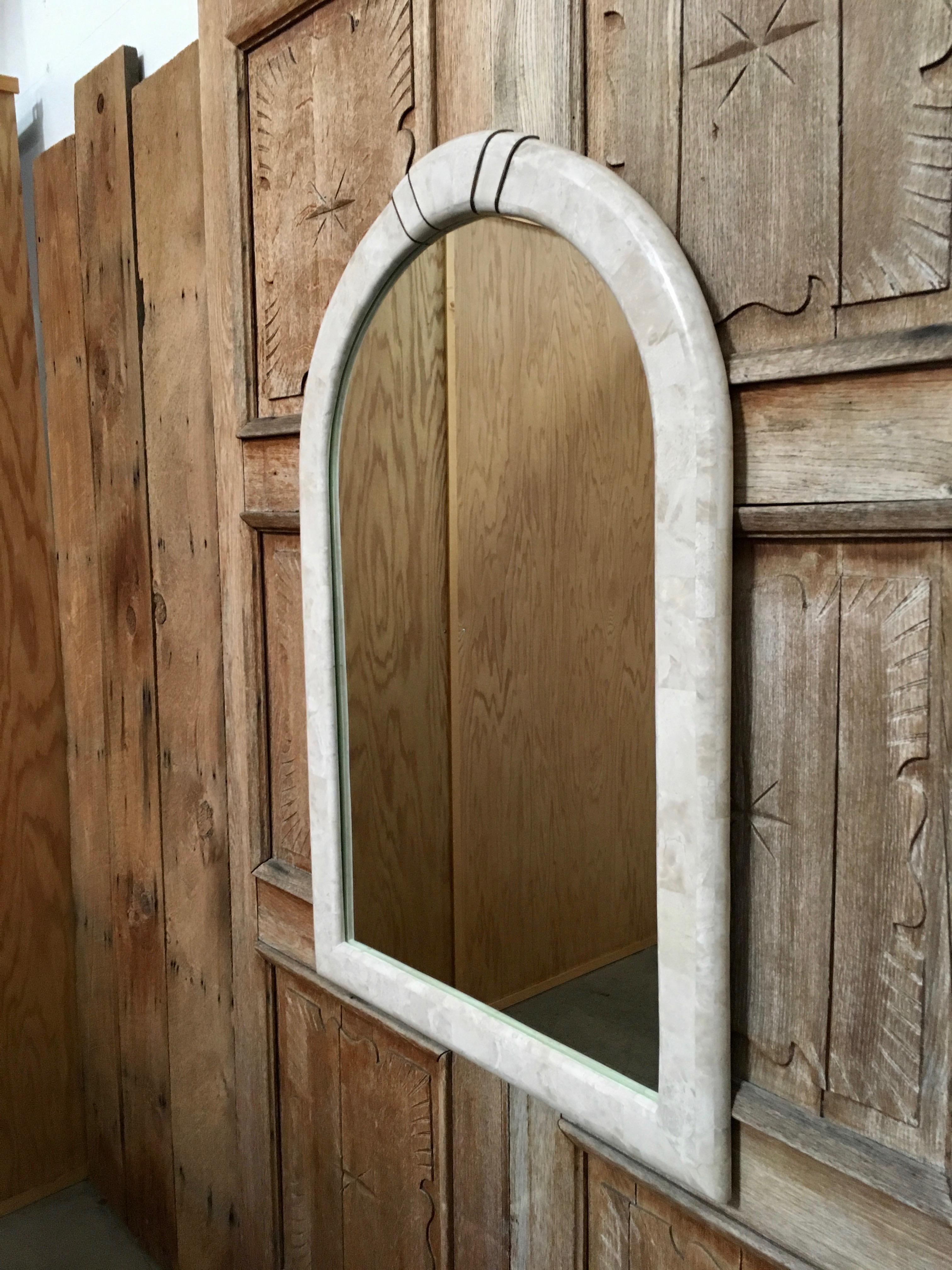 stone mirror frame
