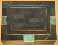 Tessellated Stone Jewelry Box Attributed to Maitland Smith, 1980s