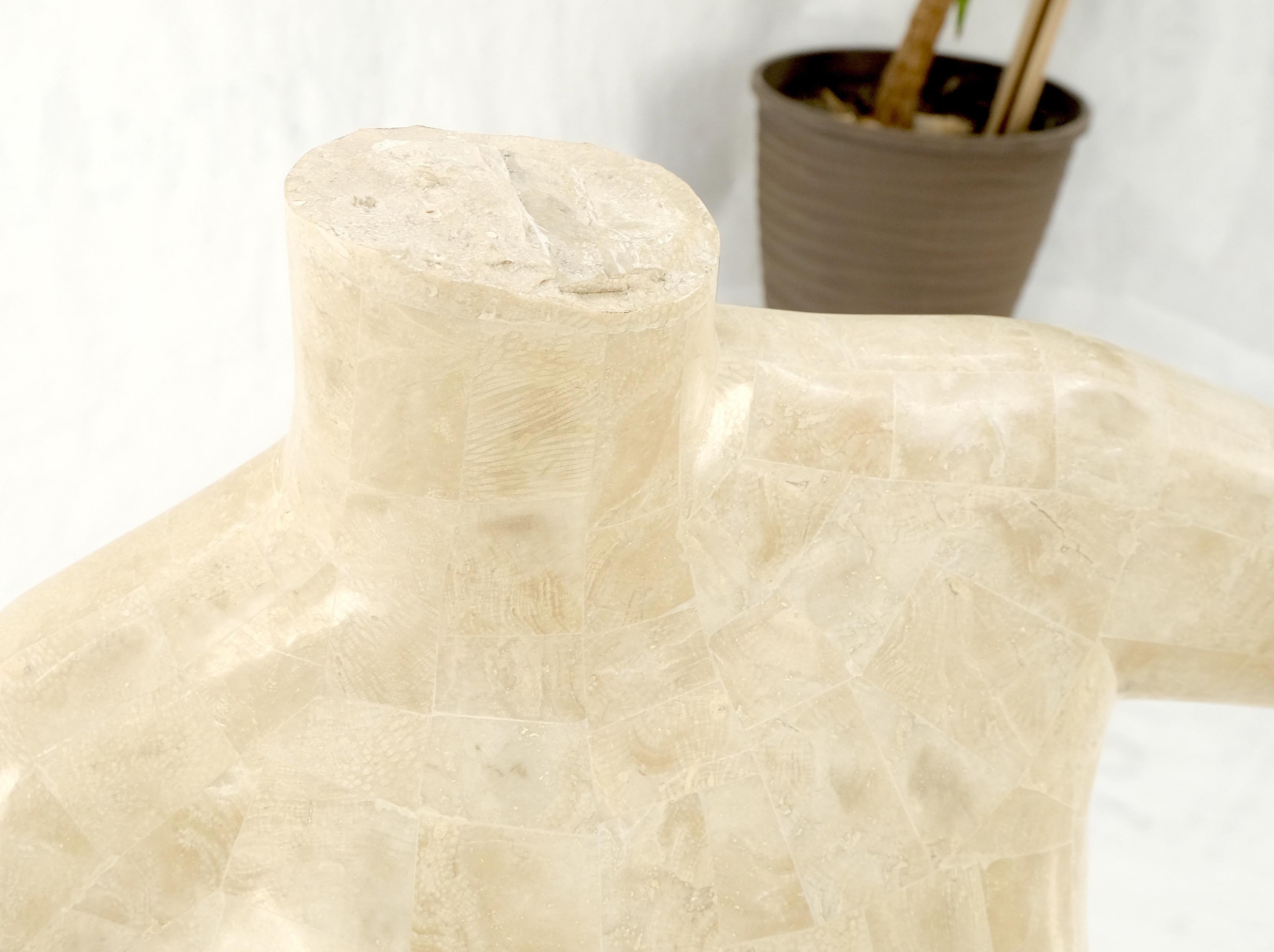 Scultura in pietra tessellata, marmo e travertino con torso femminile nudo, zecca! in vendita 10