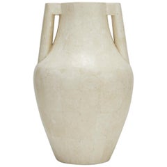 Tessellated Stone Mesopotamia Water Jug Vase, 1990s
