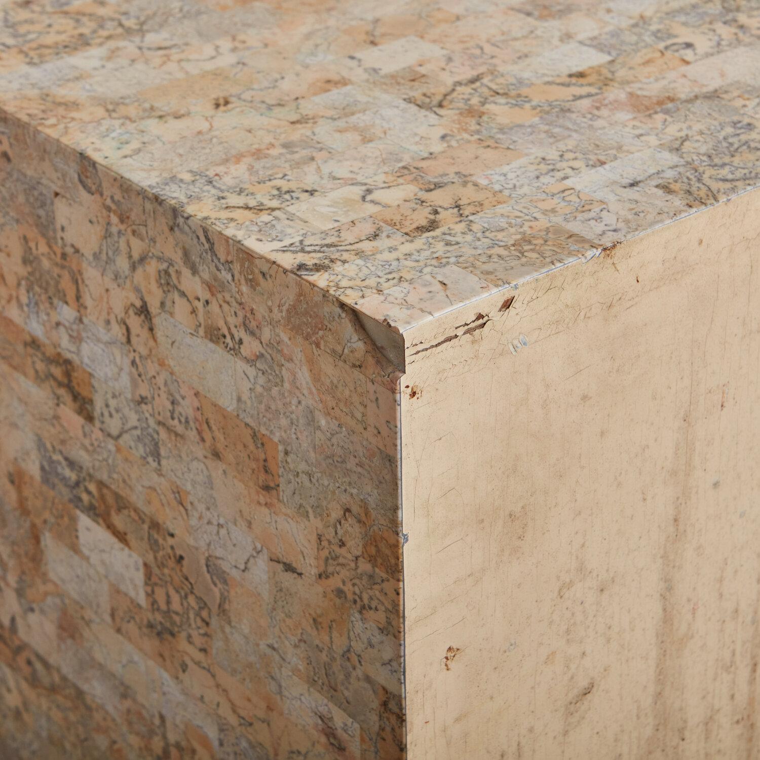 Tessellated Stone Night Stands by Maitland Smith 8