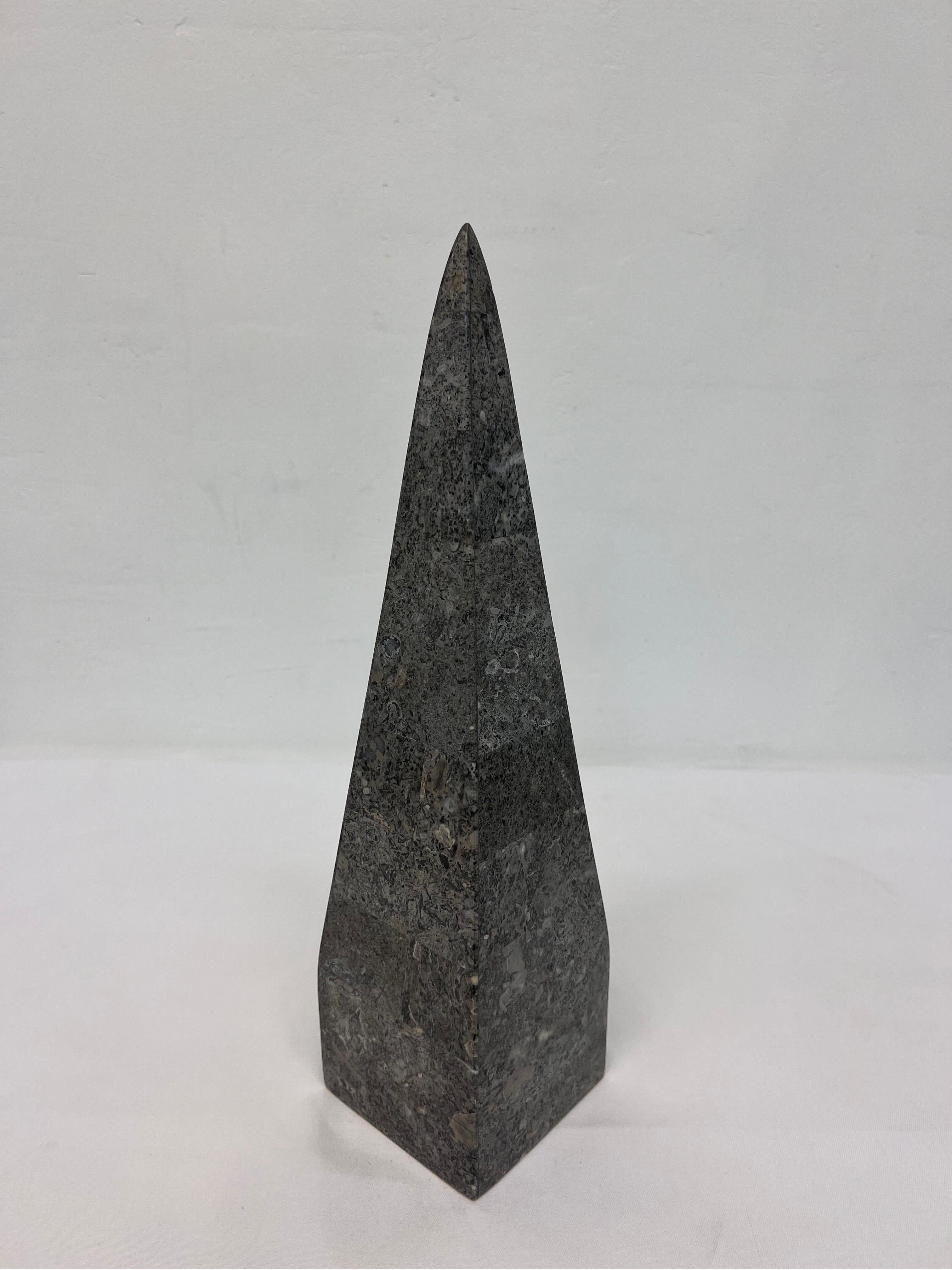 Modern Tessellated Stone Obelisk For Sale