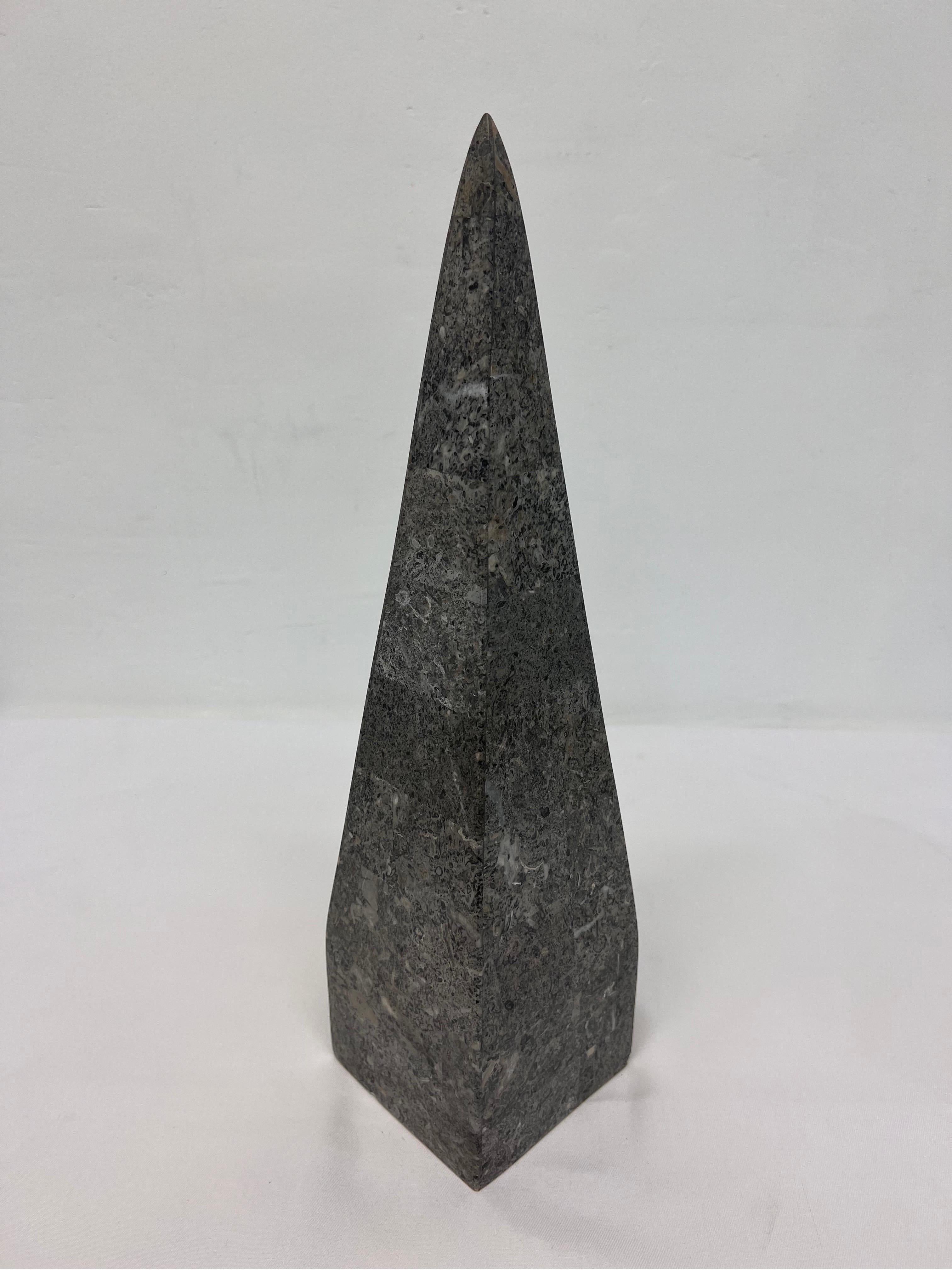 Tessellated Stone Obelisk In Good Condition For Sale In Miami, FL