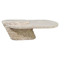 Tessellated Stone Oval Coffee Table