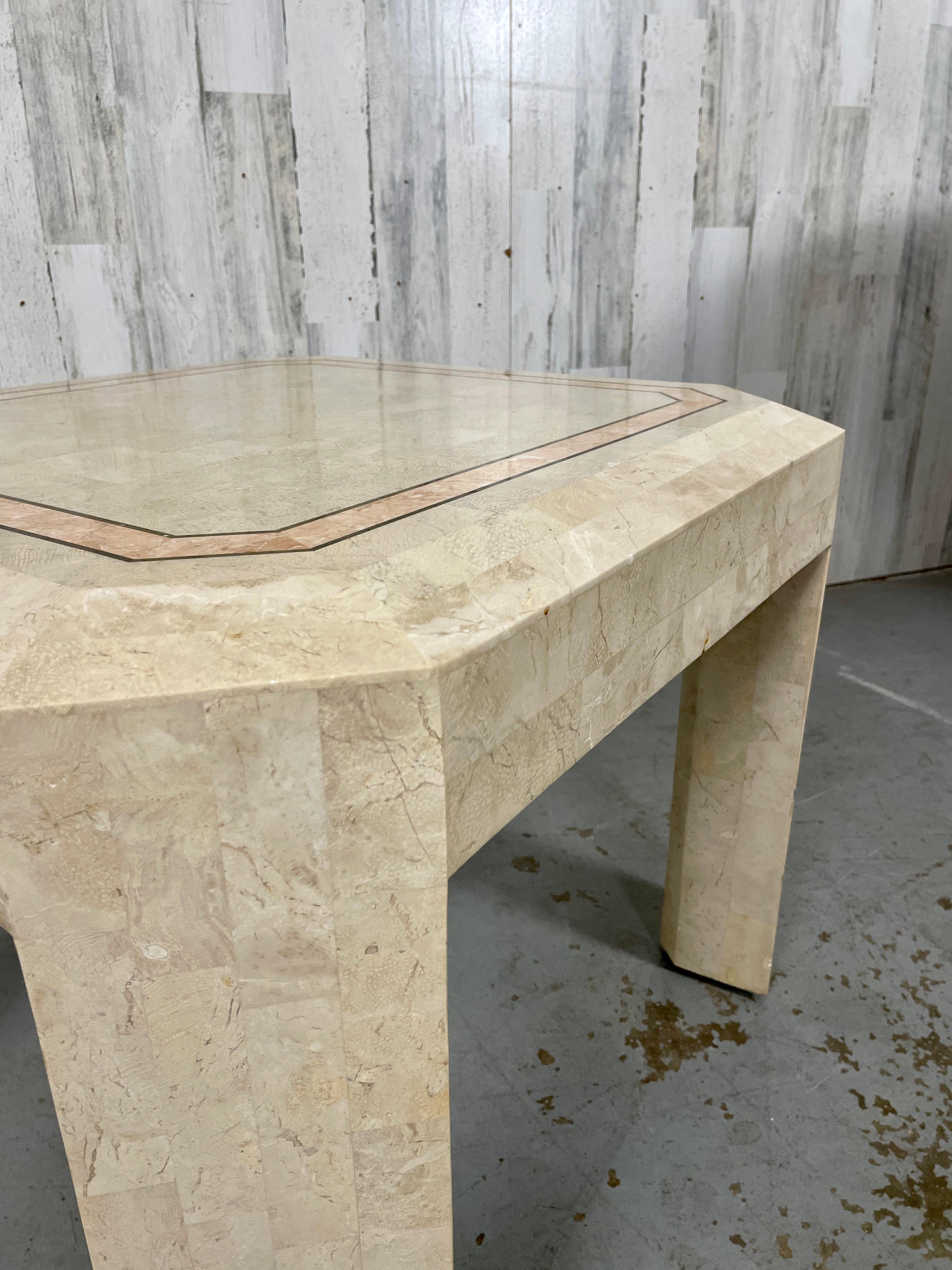 Tessellated Stone Side Table  For Sale 7