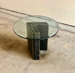 Tessellated Stone Side Table