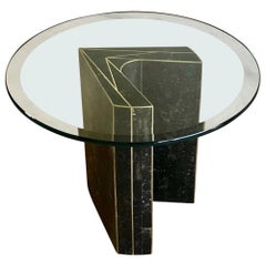 Tessellated Stone Side Table