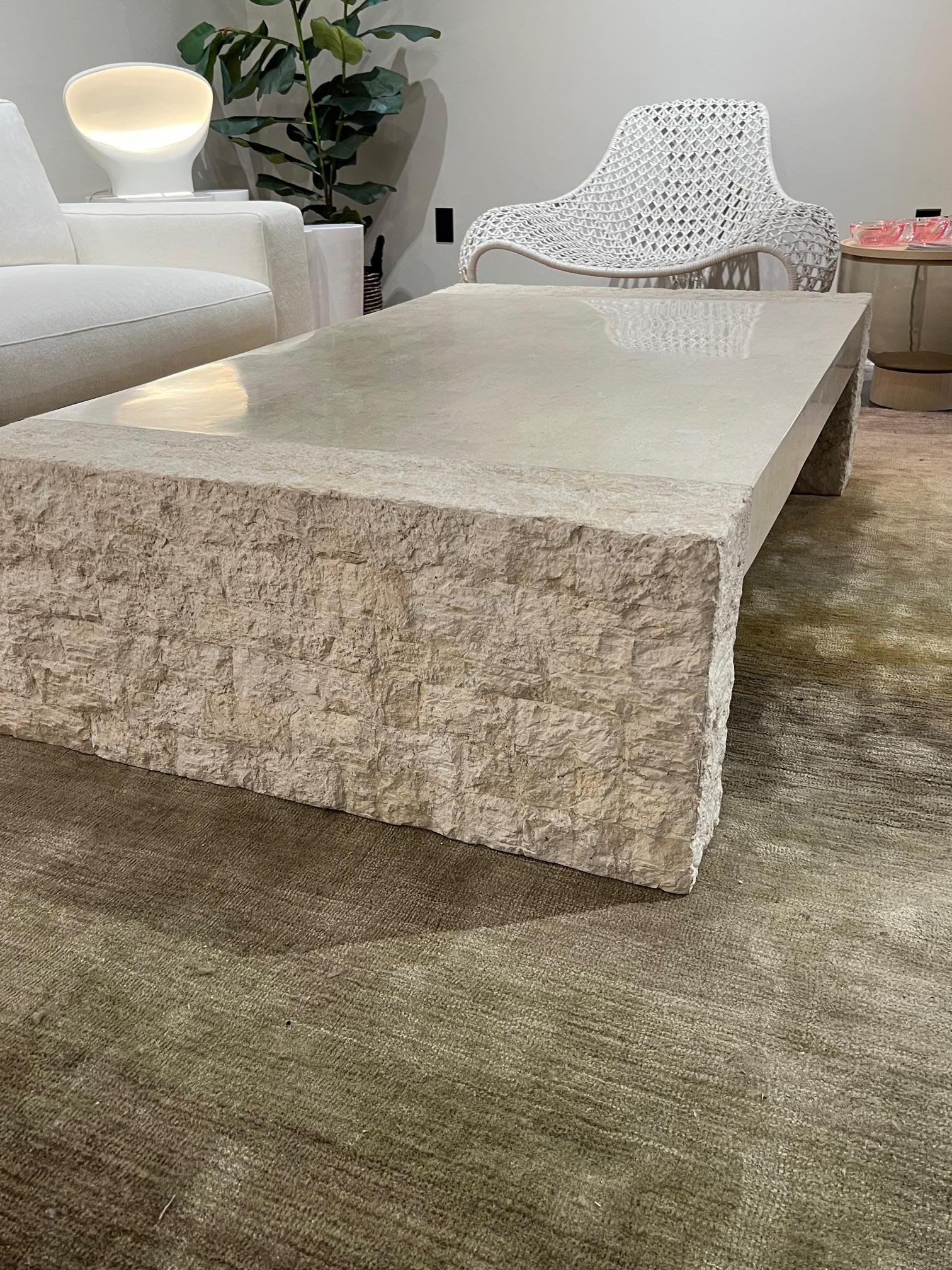Baroque Tessellated Stone Table For Sale