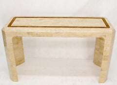 Tessellated Stone Tile Inlay Console Sofa Table