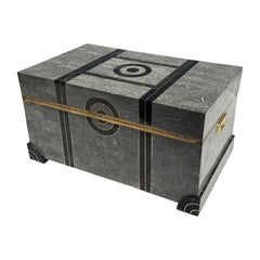 Mosaikierter Stone Trnunk Couchtisch