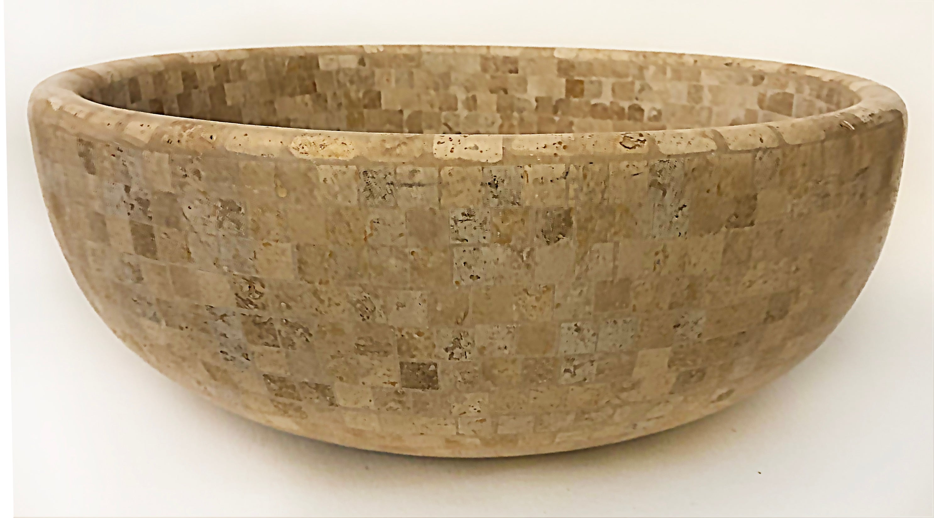 Rundes Mosaik-Waschbeckengefäß aus Mosaik aus Mosaik-Mosaik mit Mosaik Mosaik, 21. Jahrhundert (Moderne) im Angebot