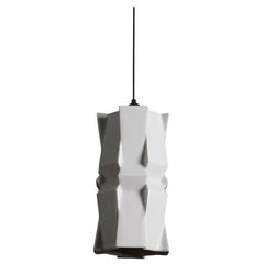 Tessellation 3 Contemporary Hanging Pendant Light White Translucent Porcelain