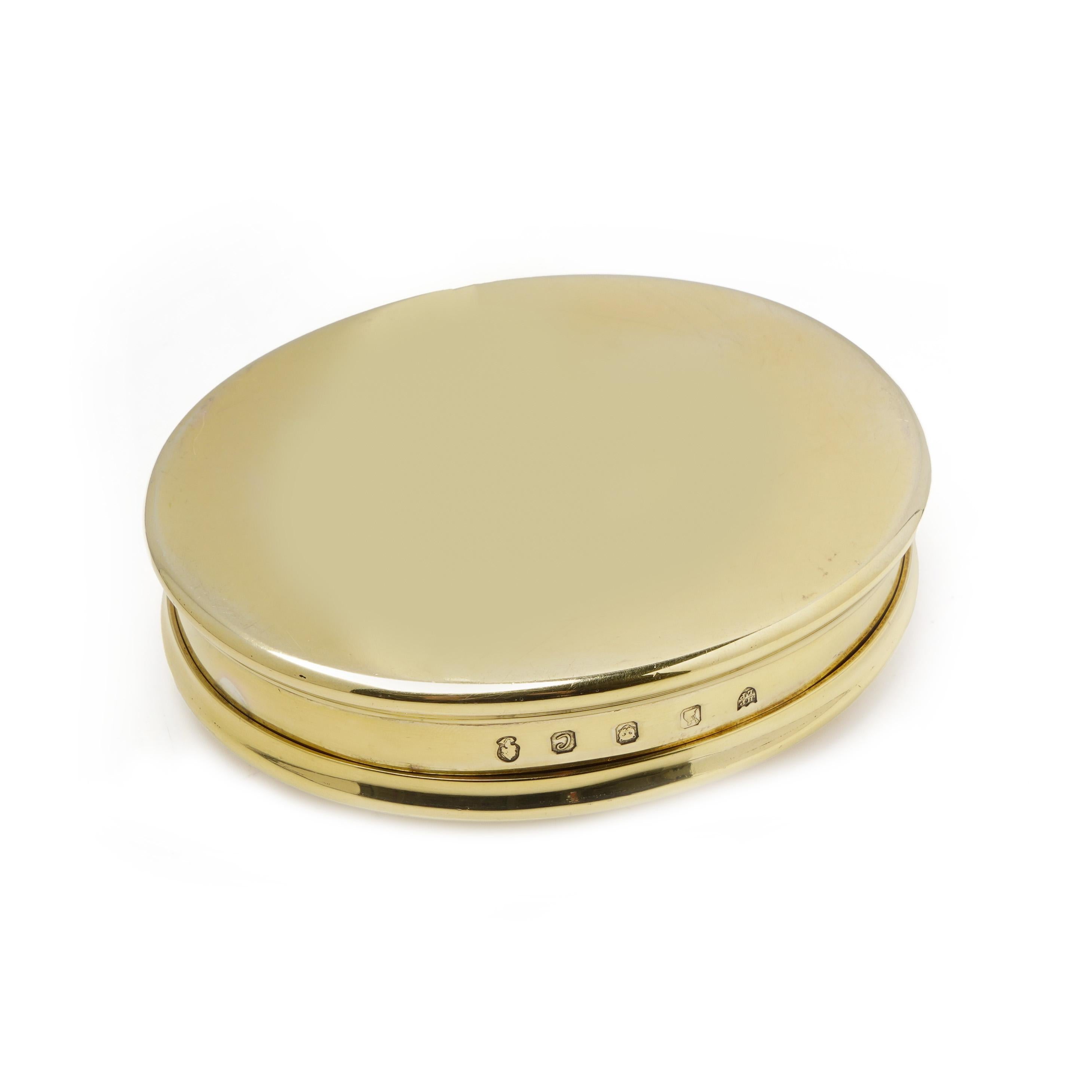 Tessiers Ltd. vintage silver gilt jewellery box, 1977 For Sale 1