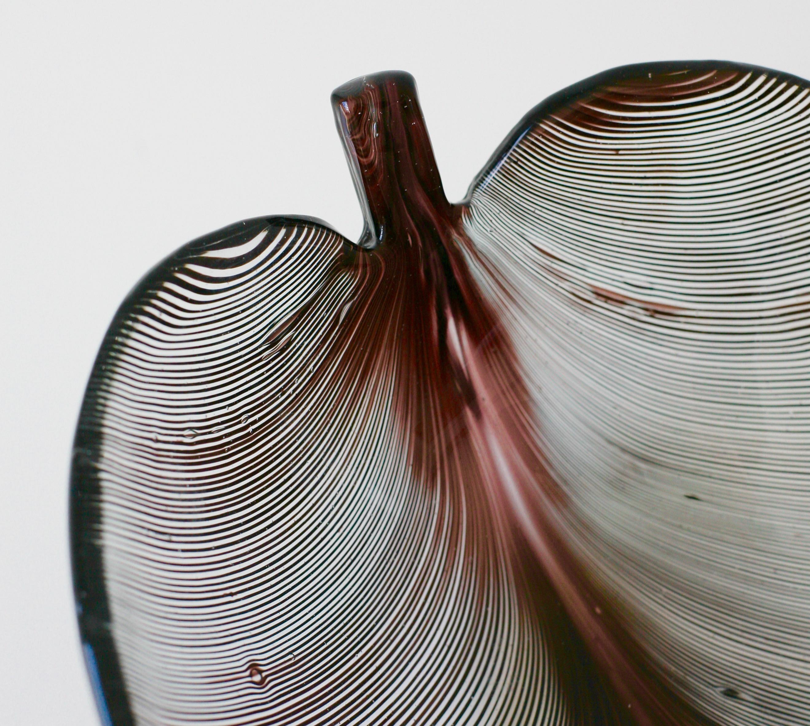 Tessuto Filigrana Glass Bowl by Tyra Lundgren for Venini In Excellent Condition In Klintehamn, SE
