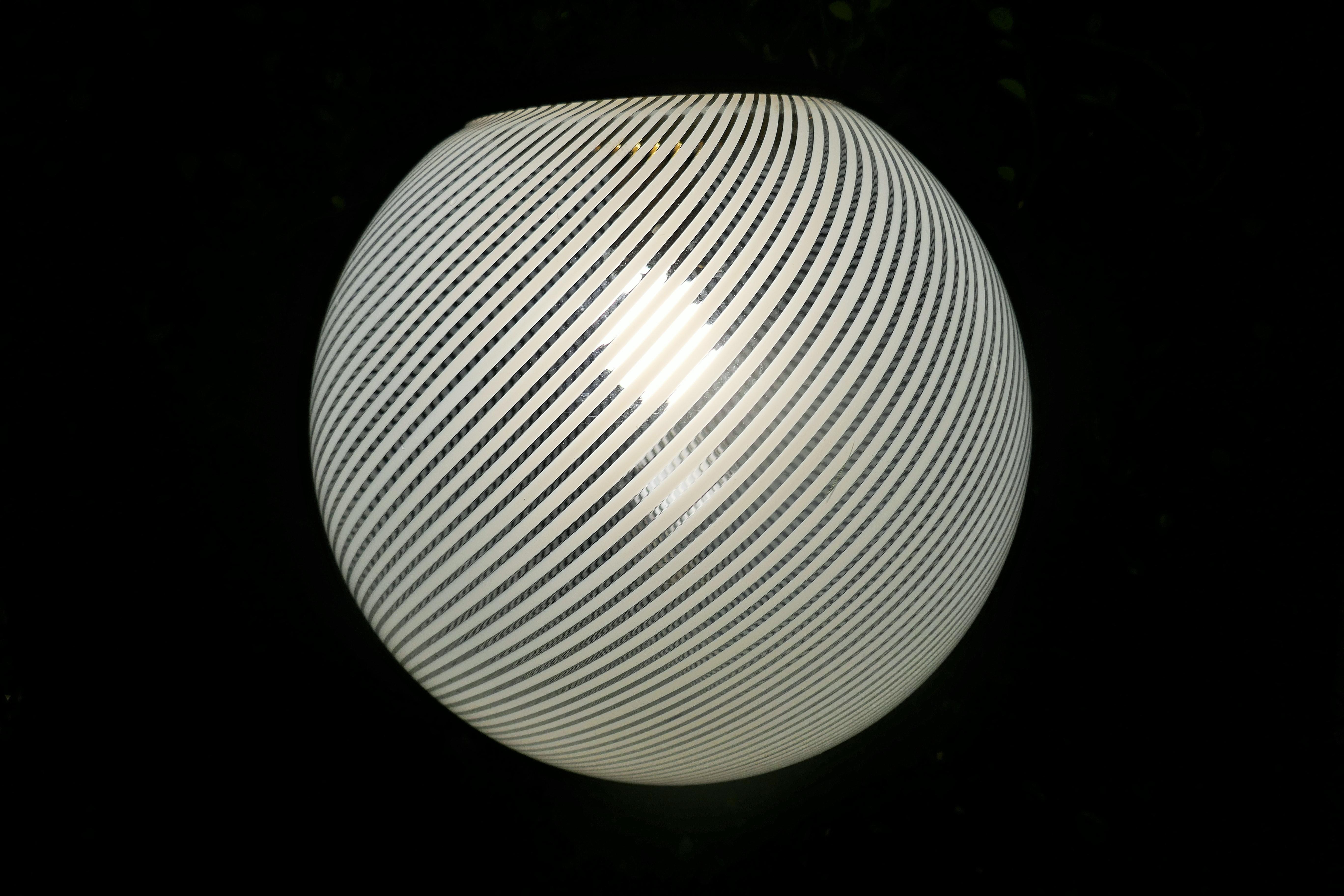 Fabric Lamp attributed to Ludovico De Santillana for Venini For Sale 3