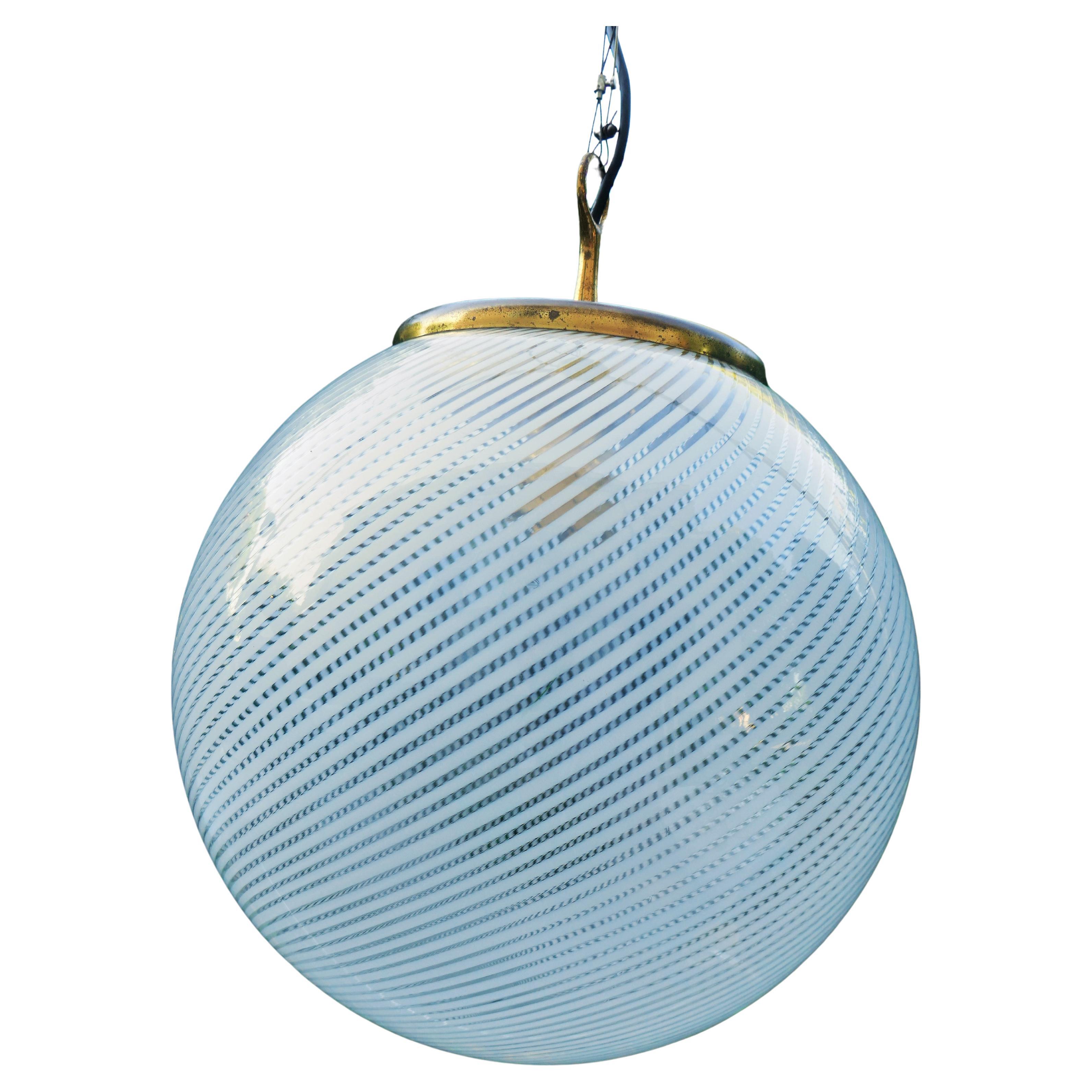 Italian Fabric Lamp attributed to Ludovico De Santillana for Venini For Sale