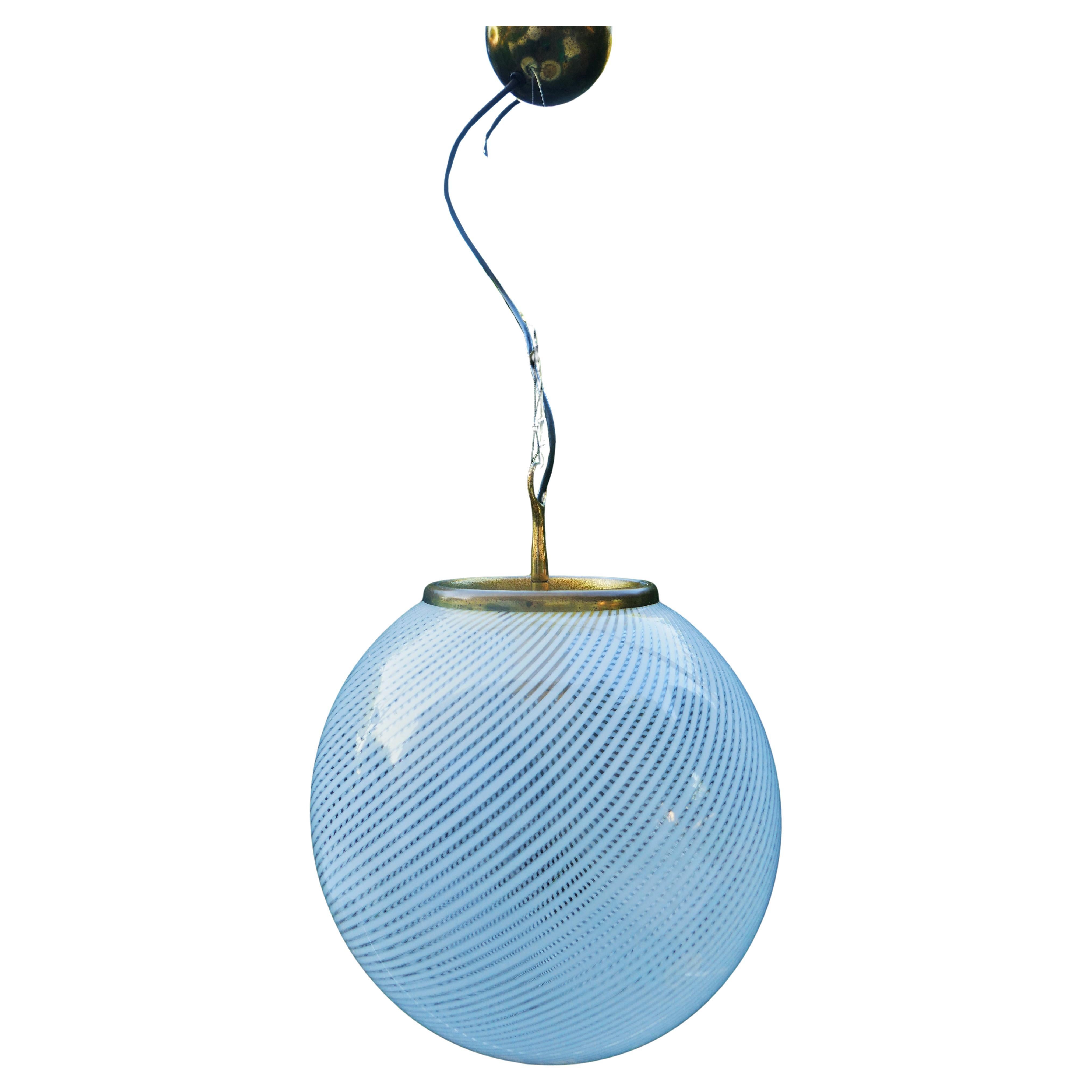 Fabric Lamp attributed to Ludovico De Santillana for Venini For Sale