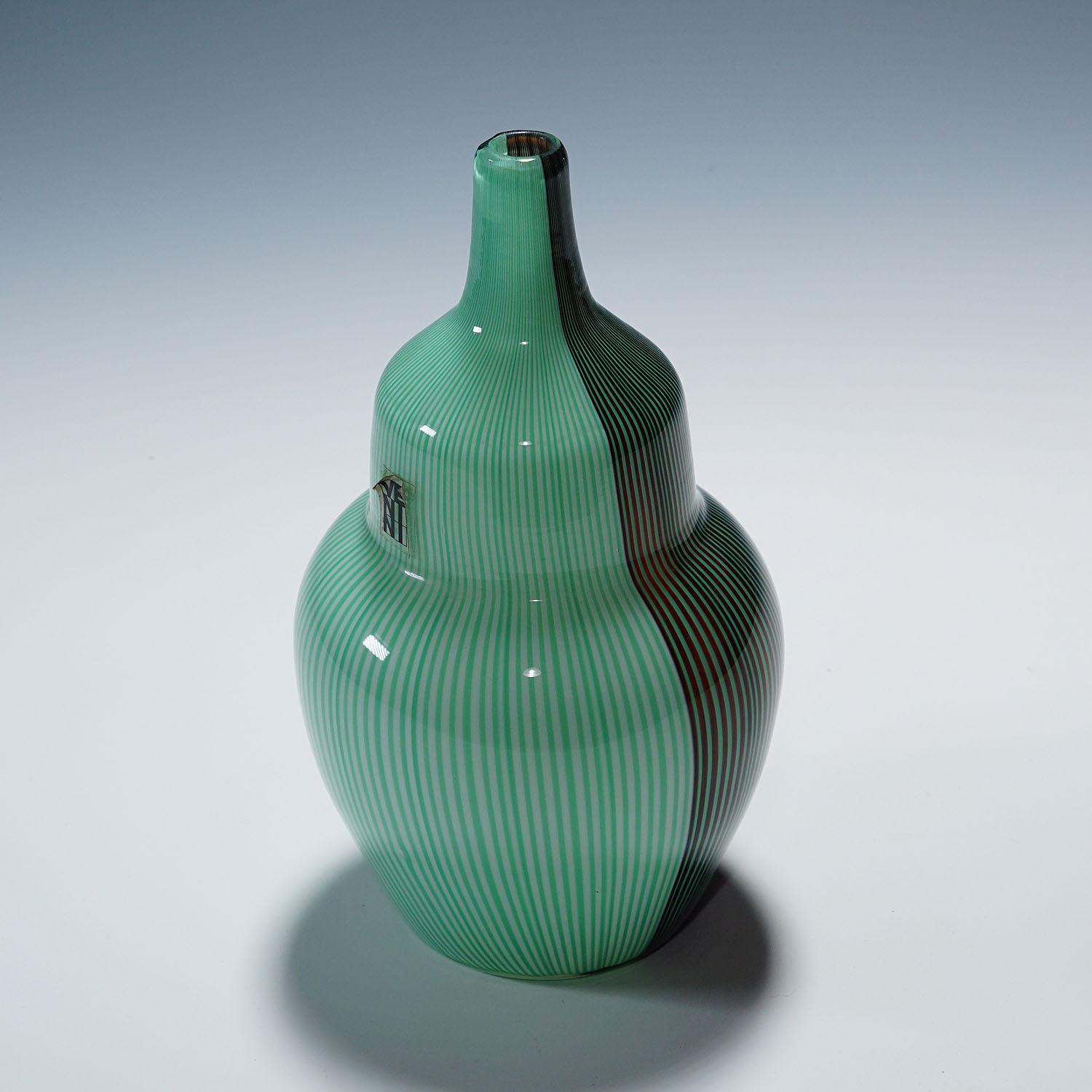 Italiano Vaso Tessuto di Carlo Scarpa per Venini Murano