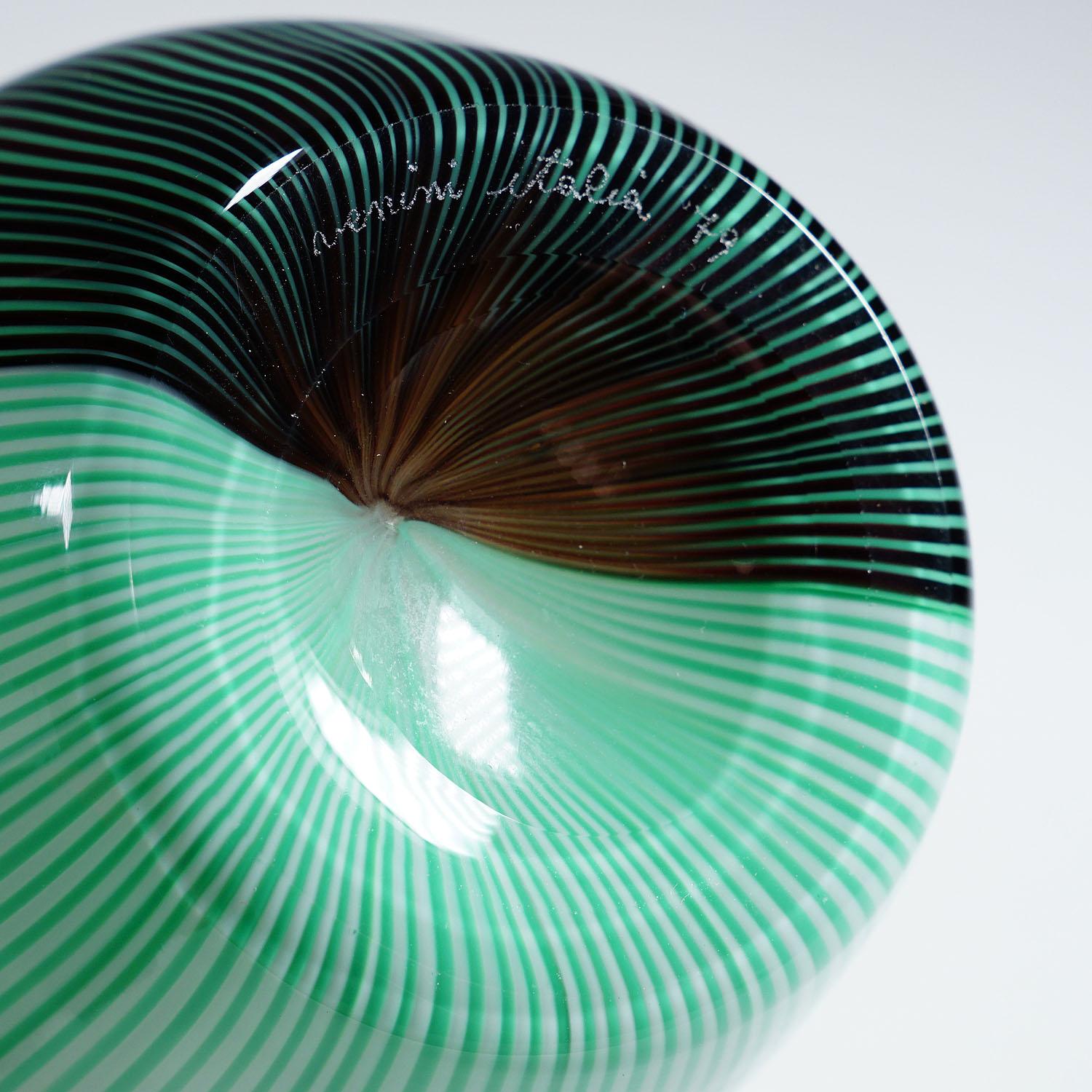 Vetro artistico Vaso Tessuto di Carlo Scarpa per Venini Murano