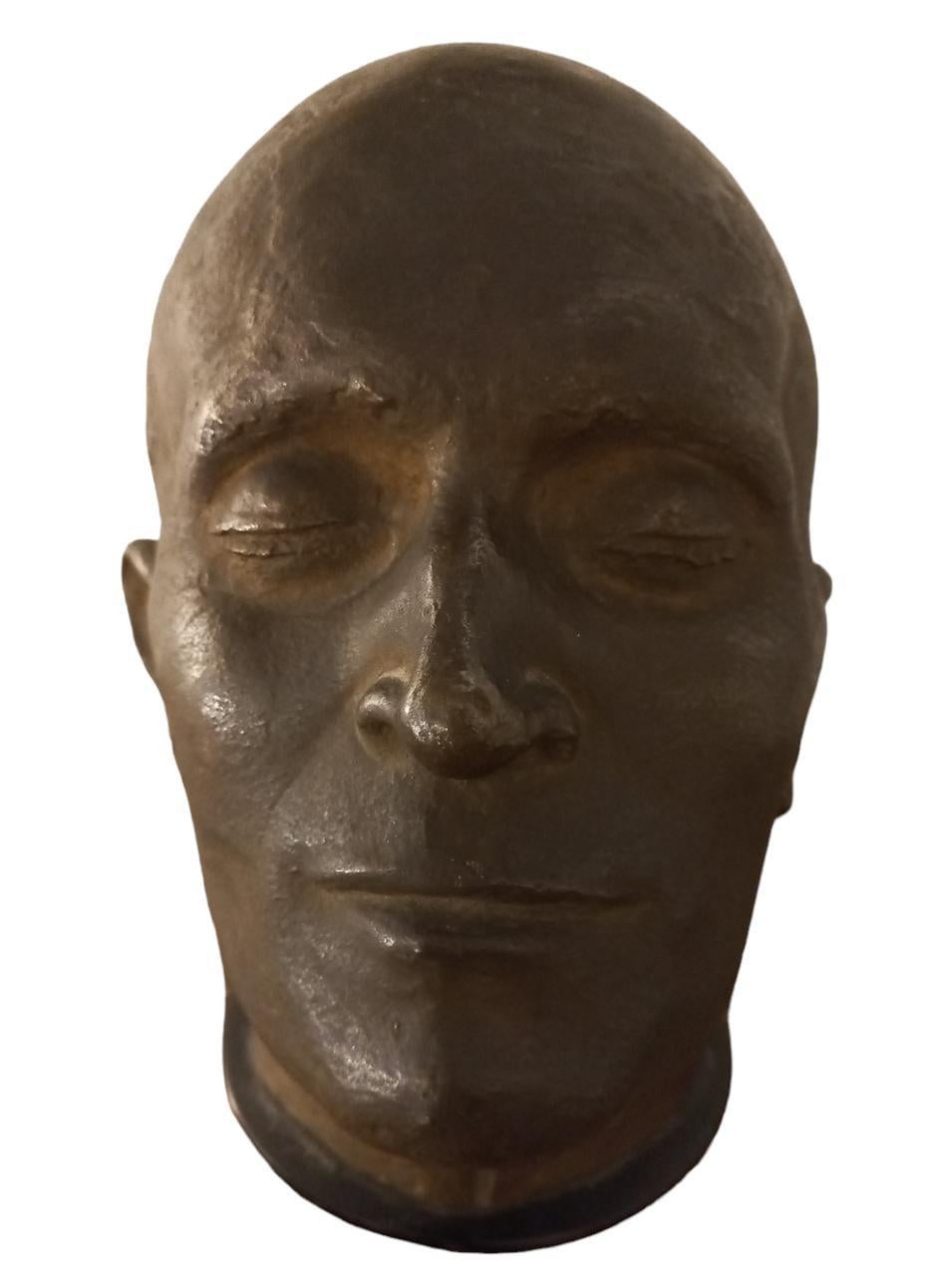 Italian Bronze head of Gabriele d'Annunzio For Sale
