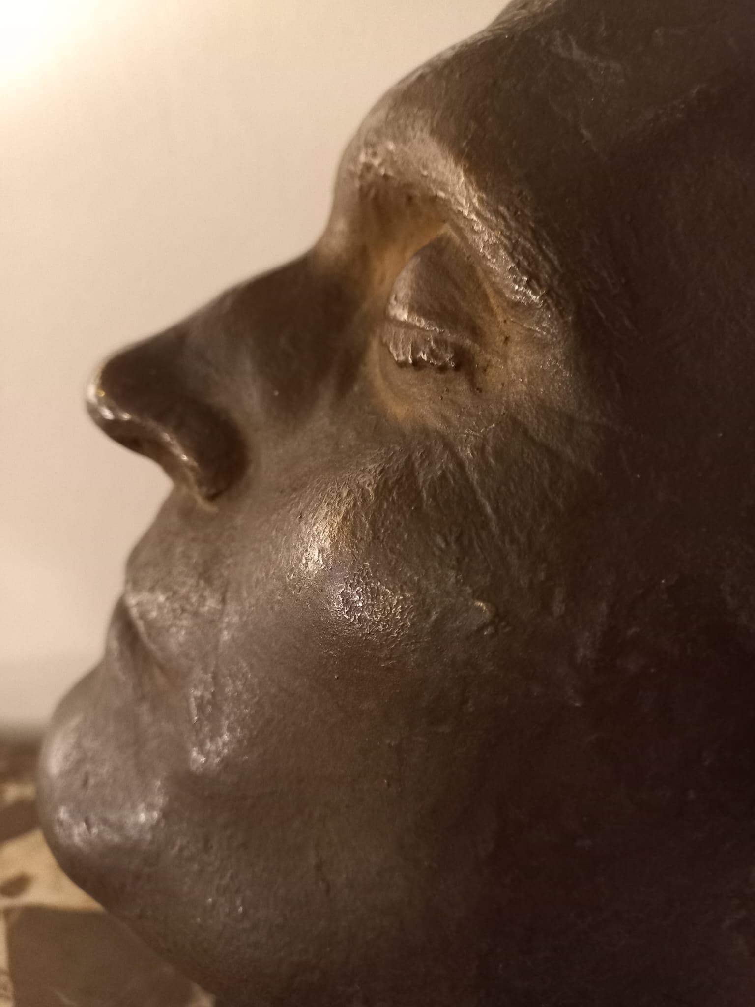 Bronze head of Gabriele d'Annunzio In Good Condition For Sale In Salò, IT