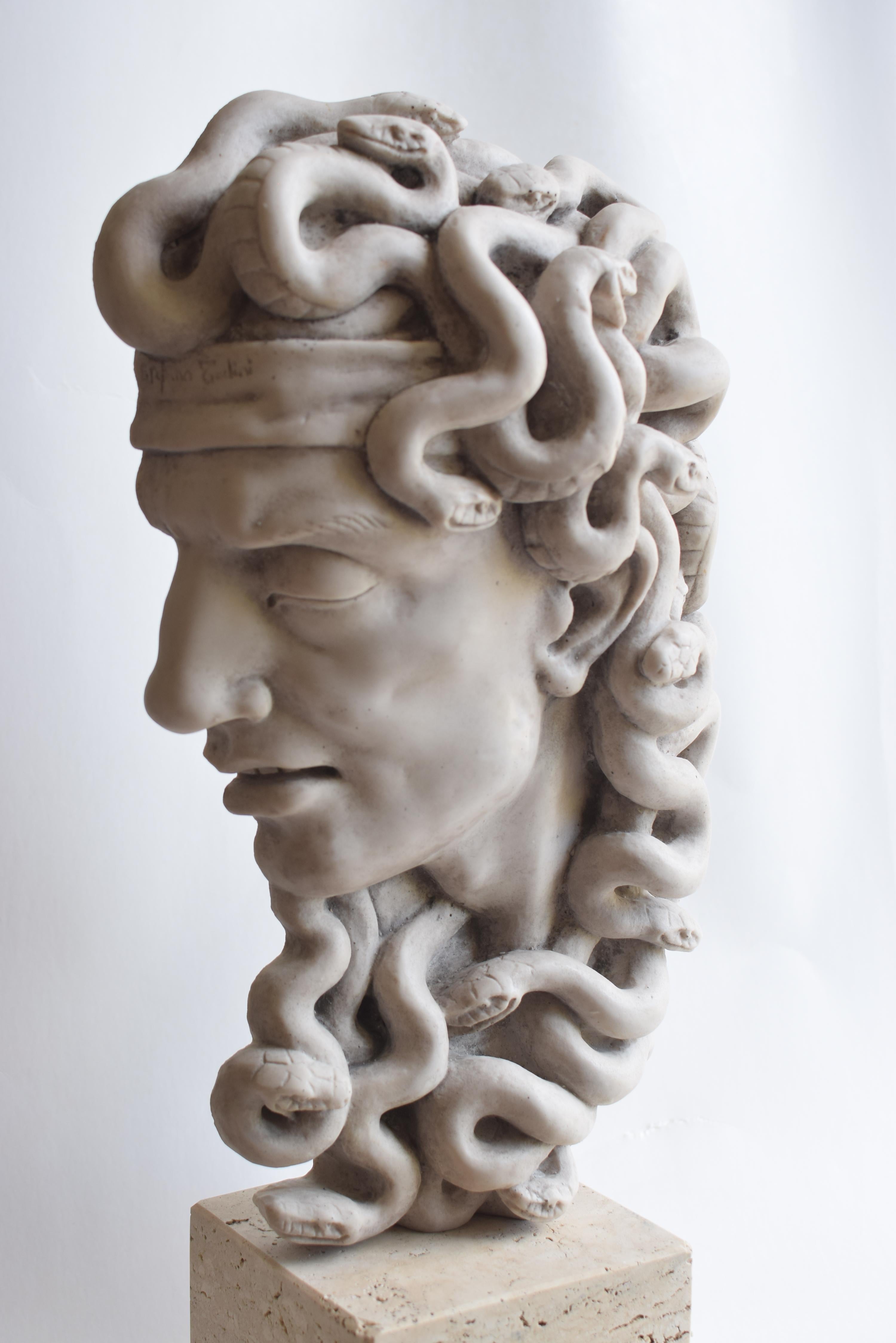 Testa di Medusa - gorgone mitologia greca - made in Italy In Good Condition For Sale In Tarquinia, IT