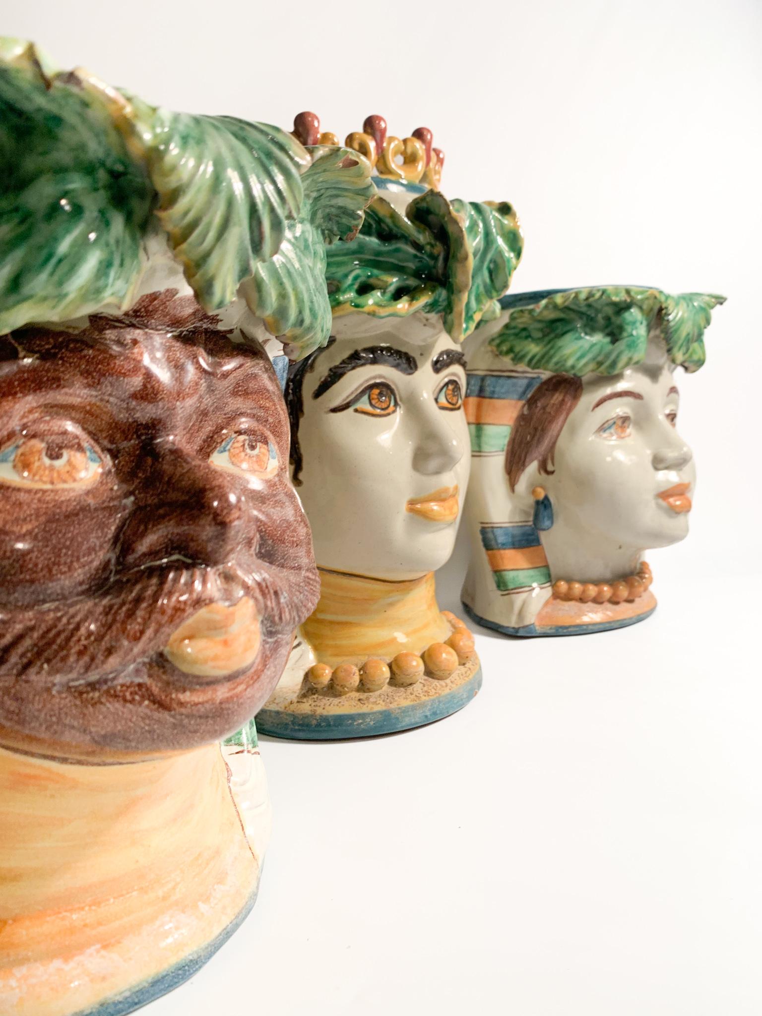 Ceramica Testa di Moro di Caltagirone di Giacomo Alessi, anni '90