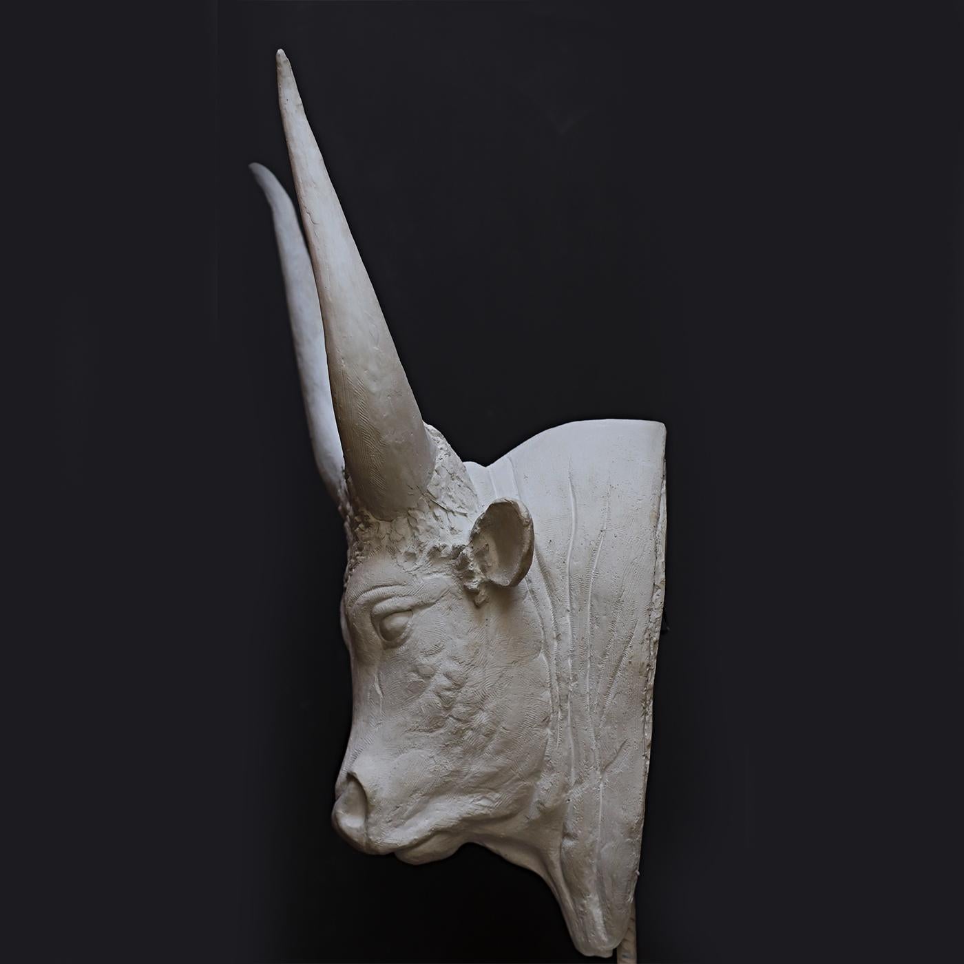 Italian Testa di Toro Minoico Sculpture For Sale