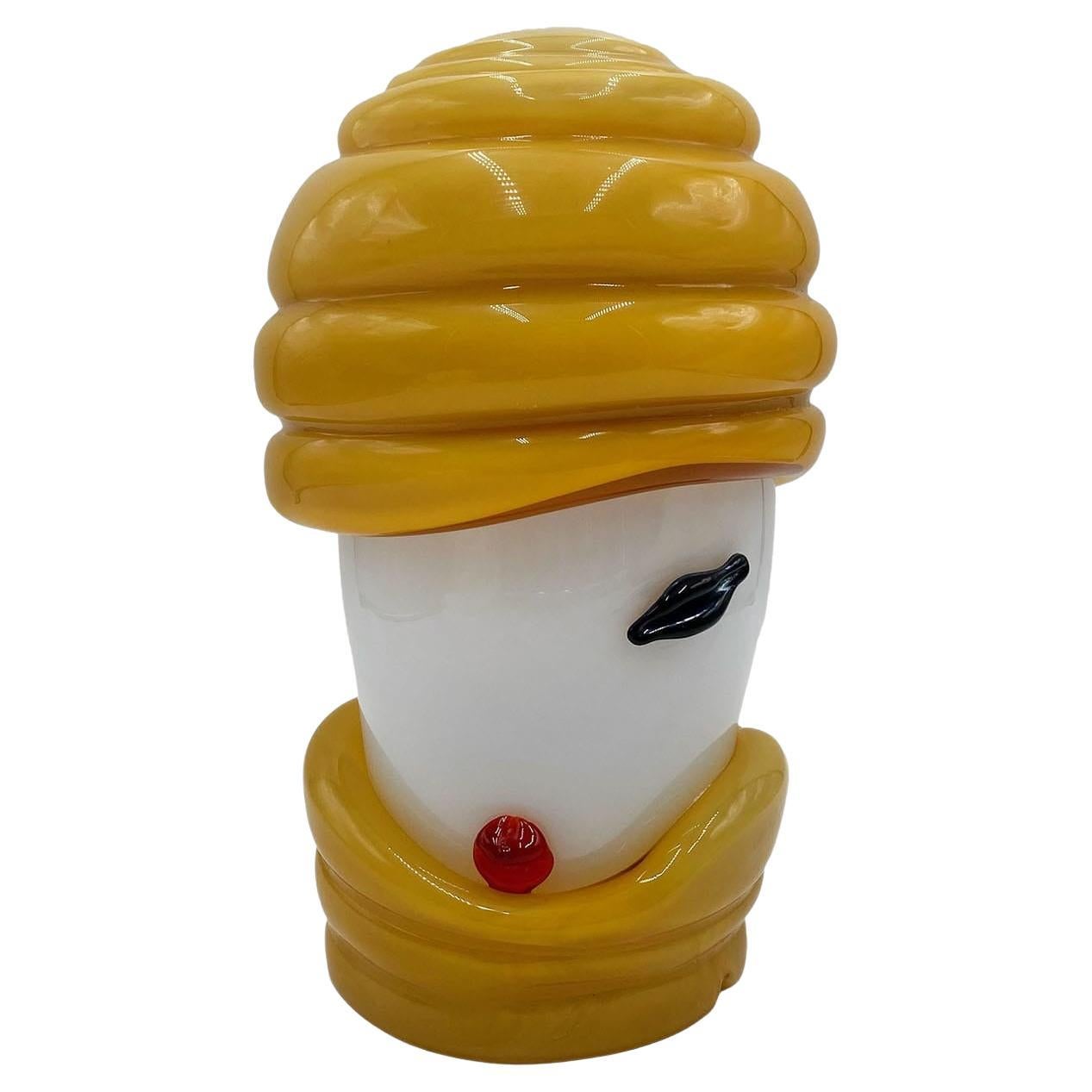 Testa Mc Weibliche anthropomorphe polychrome Skulptur #3