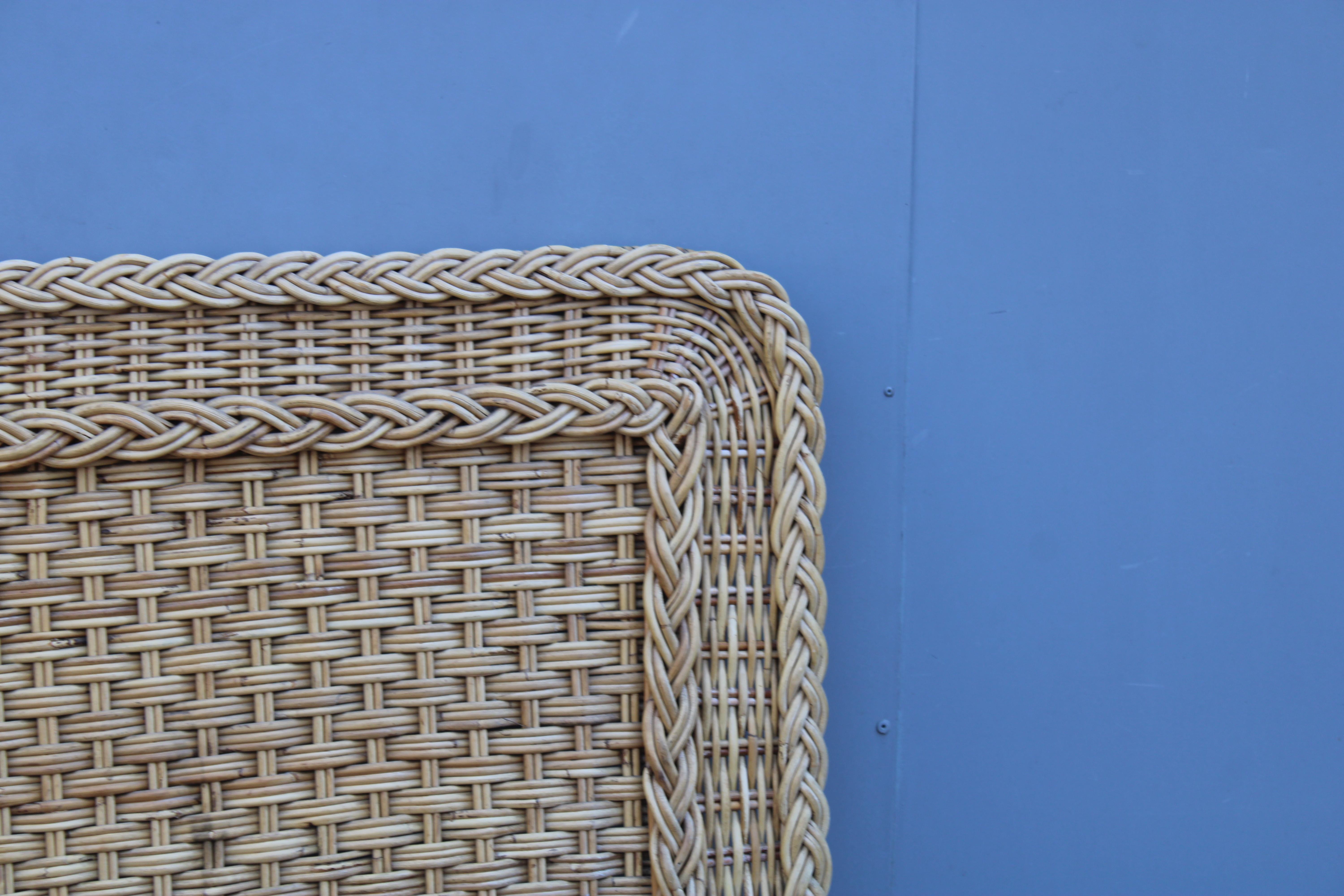 Testata da Letto in Midollino di bambù Italiano 1970 Tommaso Barbi Italia Late 20th Century en venta