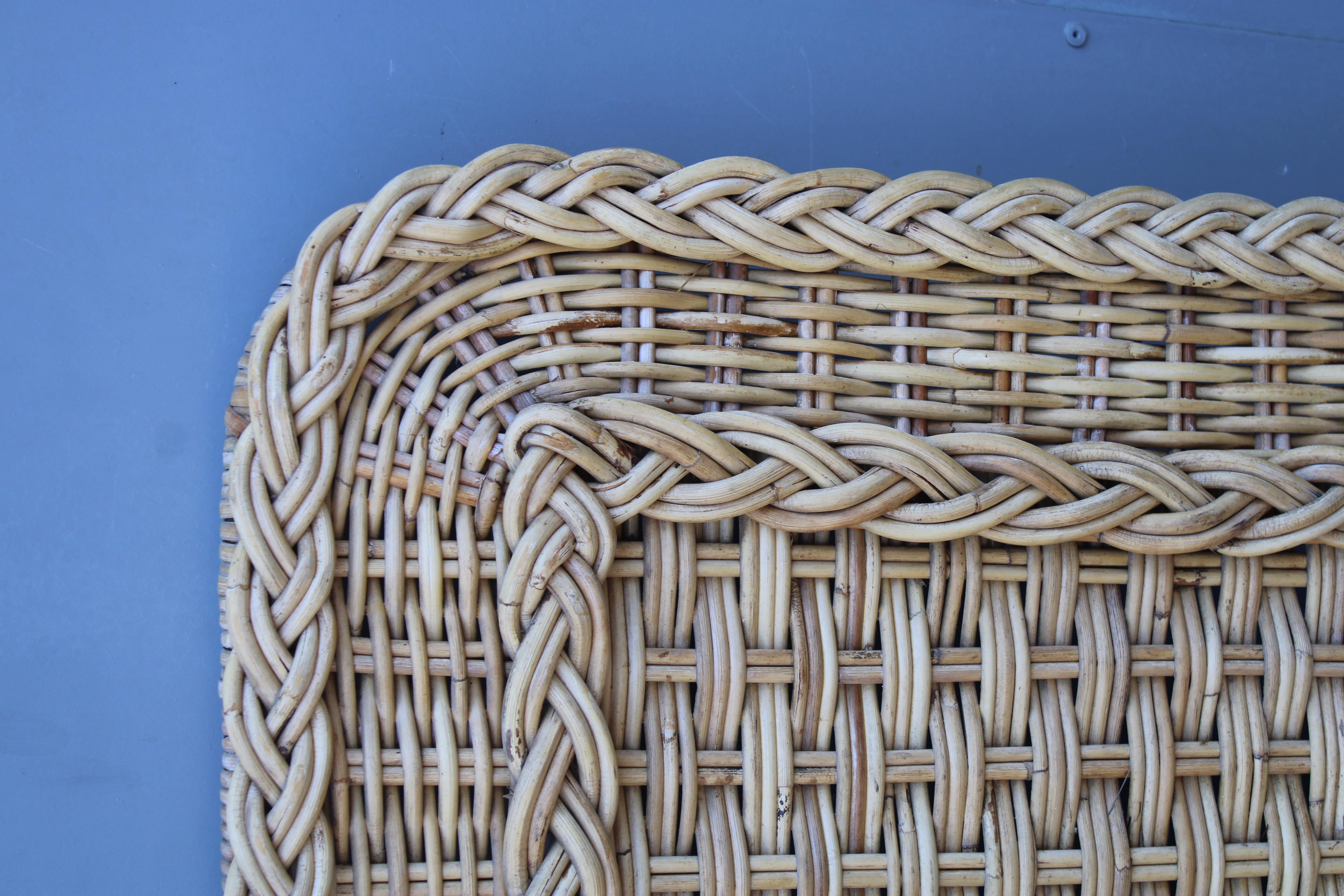 Testata da Letto in Midollino di bambù Italiano 1970 Tommaso Barbi Italia Bambú en venta