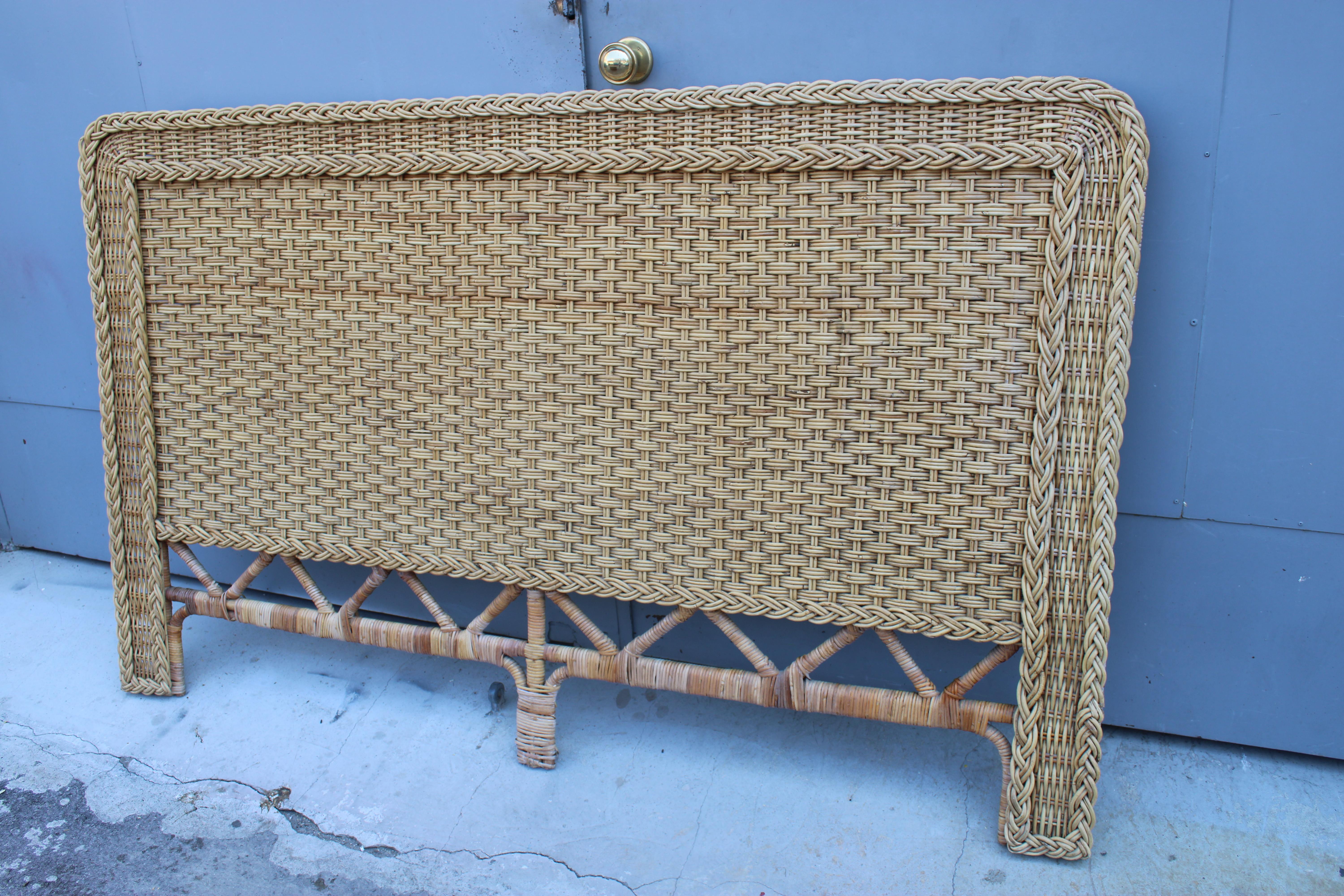 Testata da Letto in Midollino di bambù Italiano 1970 Tommaso Barbi Italia en venta 2