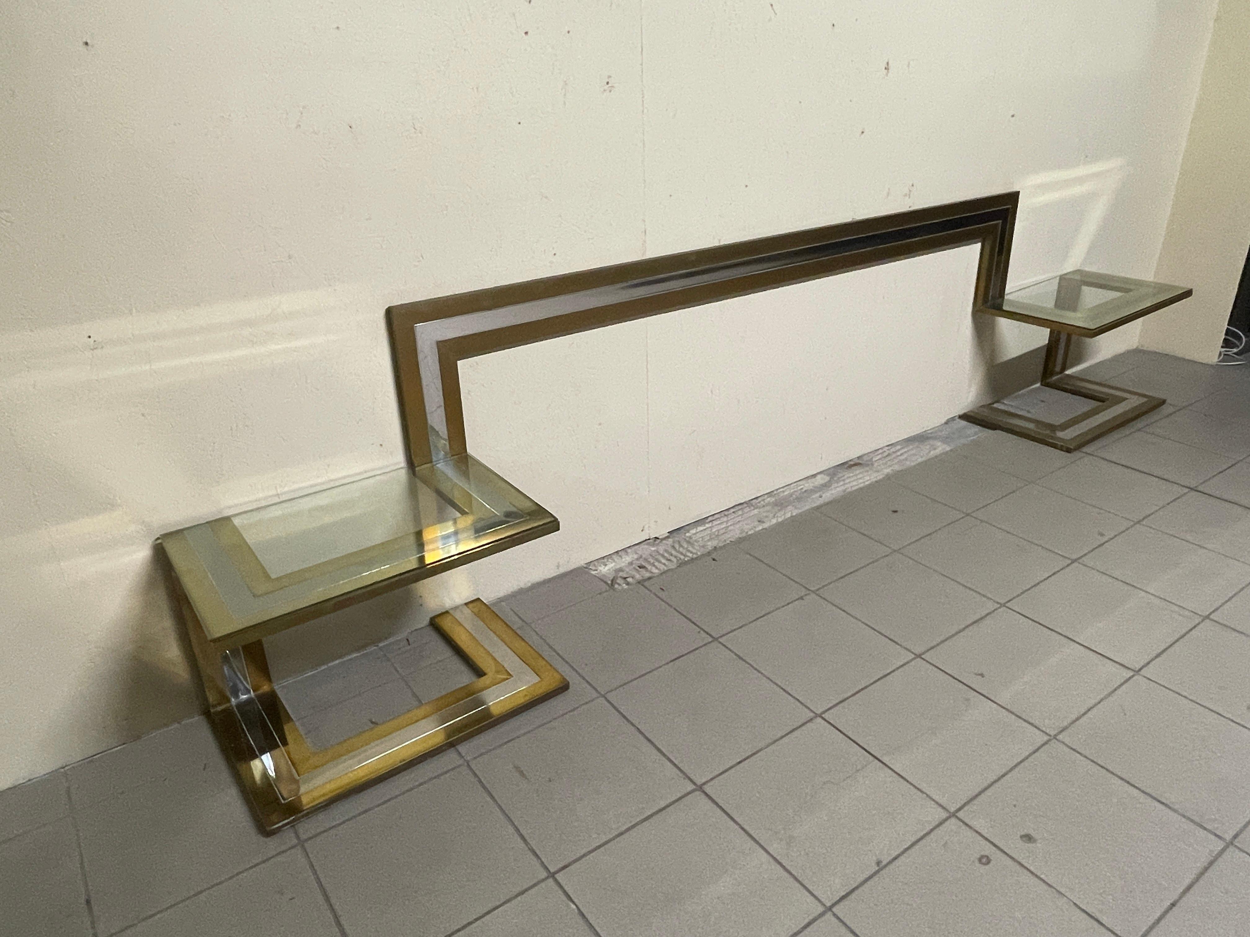 Testata per letto con comodini di Sandro Petti, anni '70 in vendita 4