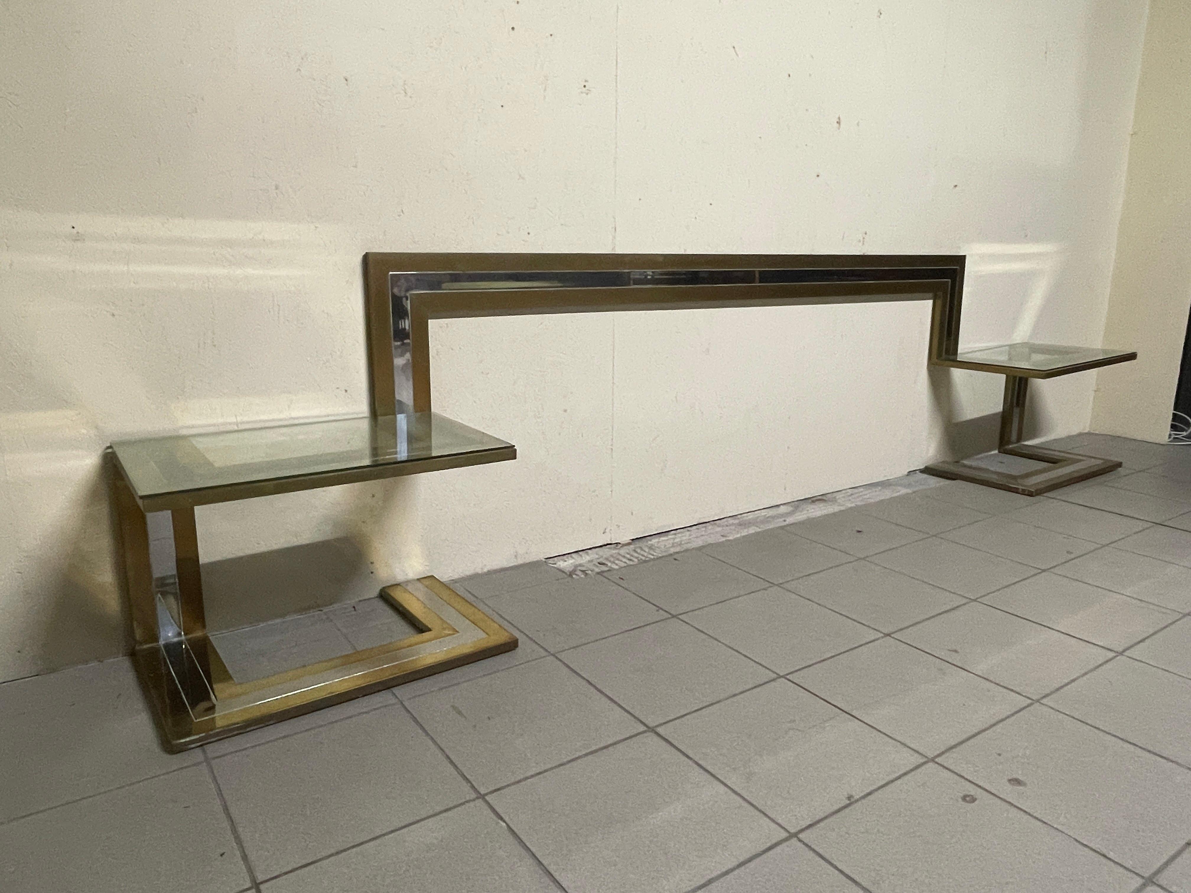 Testata per letto con comodini di Sandro Petti, anni '70 in vendita 5