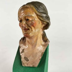 Teste da Presepe Terracotta Policroma Napoletana del 1700 Set di Dieci Figure