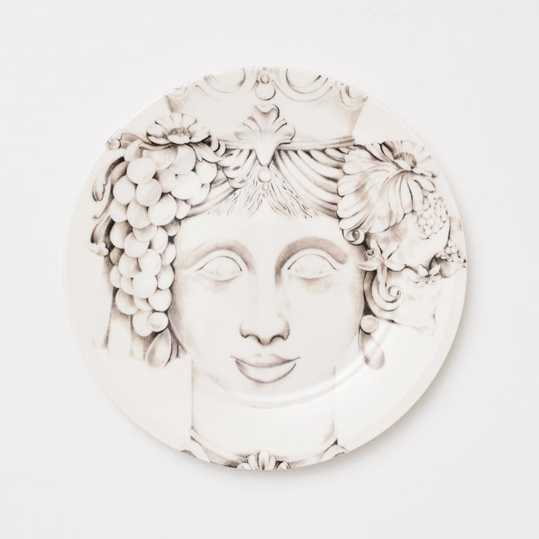These captivating Rosalina dinner plates belong to the Teste di Moro Collection of truly unique Italian dining ware. Inspired by the Sicilian Moor's Head tradition, these incredibly detailed plates are entirely handcrafted in refined porcelain.