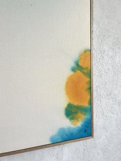 ABSTRACTO Colores Azul Verde Agua Obra de Arte Artista Contemporáneo Tete Alurralde 2025