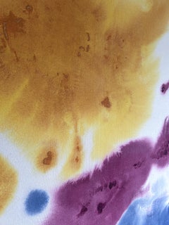 ABSTRACT Farben Blau Violett Kunstwerk Zeitgenössische Künstlerin Tete Alurralde 2025