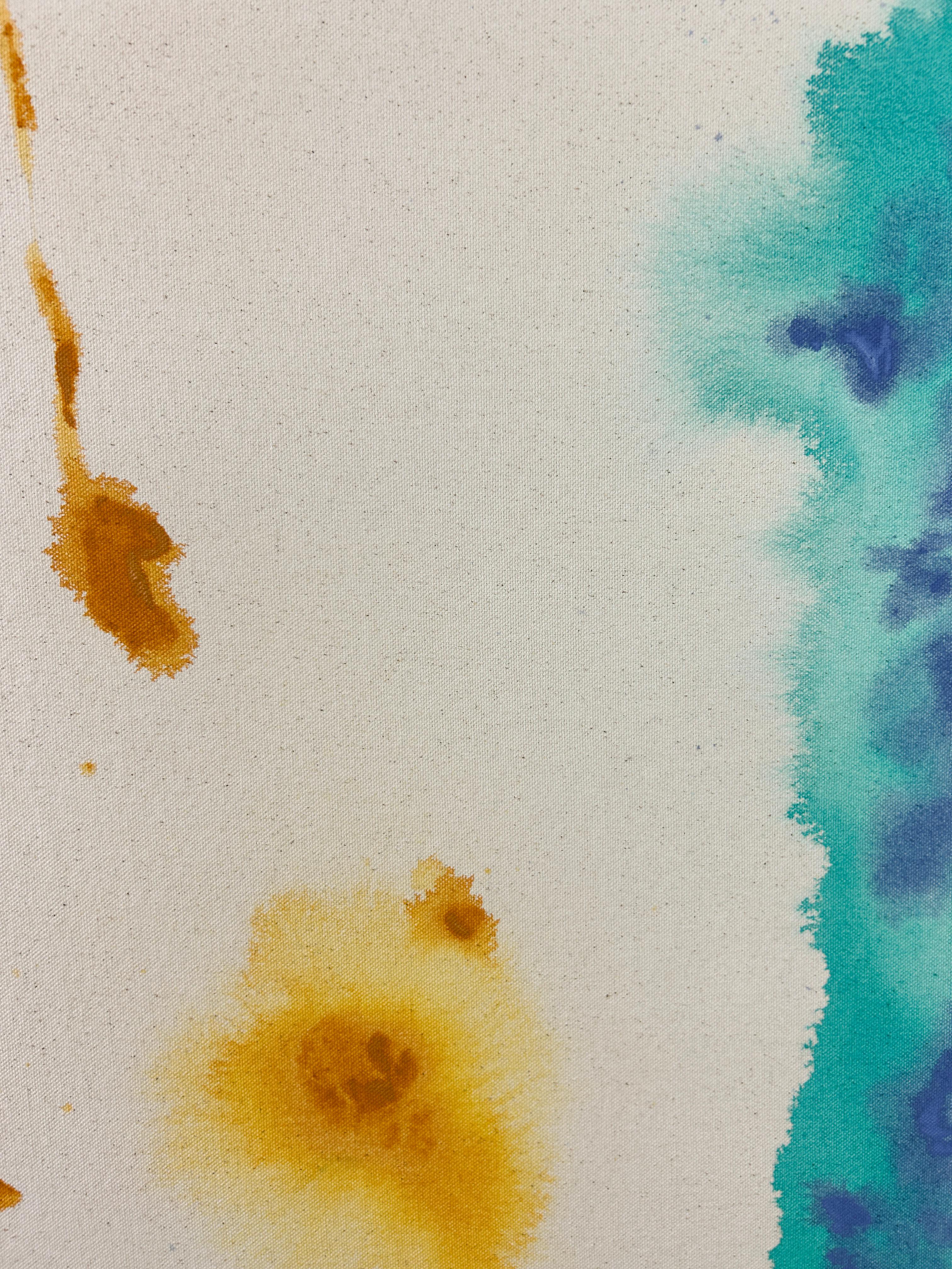 ABSTRACT Colours Kunstwerk des zeitgenössischen Künstlers Tete Alurralde 2024 (Abstrakt), Painting, von Teté Alurralde