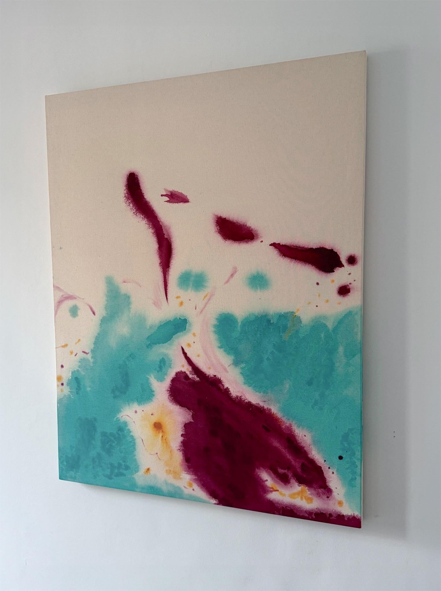 ABSTRACT Colours Kunstwerk des zeitgenössischen Künstlers Tete Alurralde 2024 (Abstrakt), Painting, von Teté Alurralde