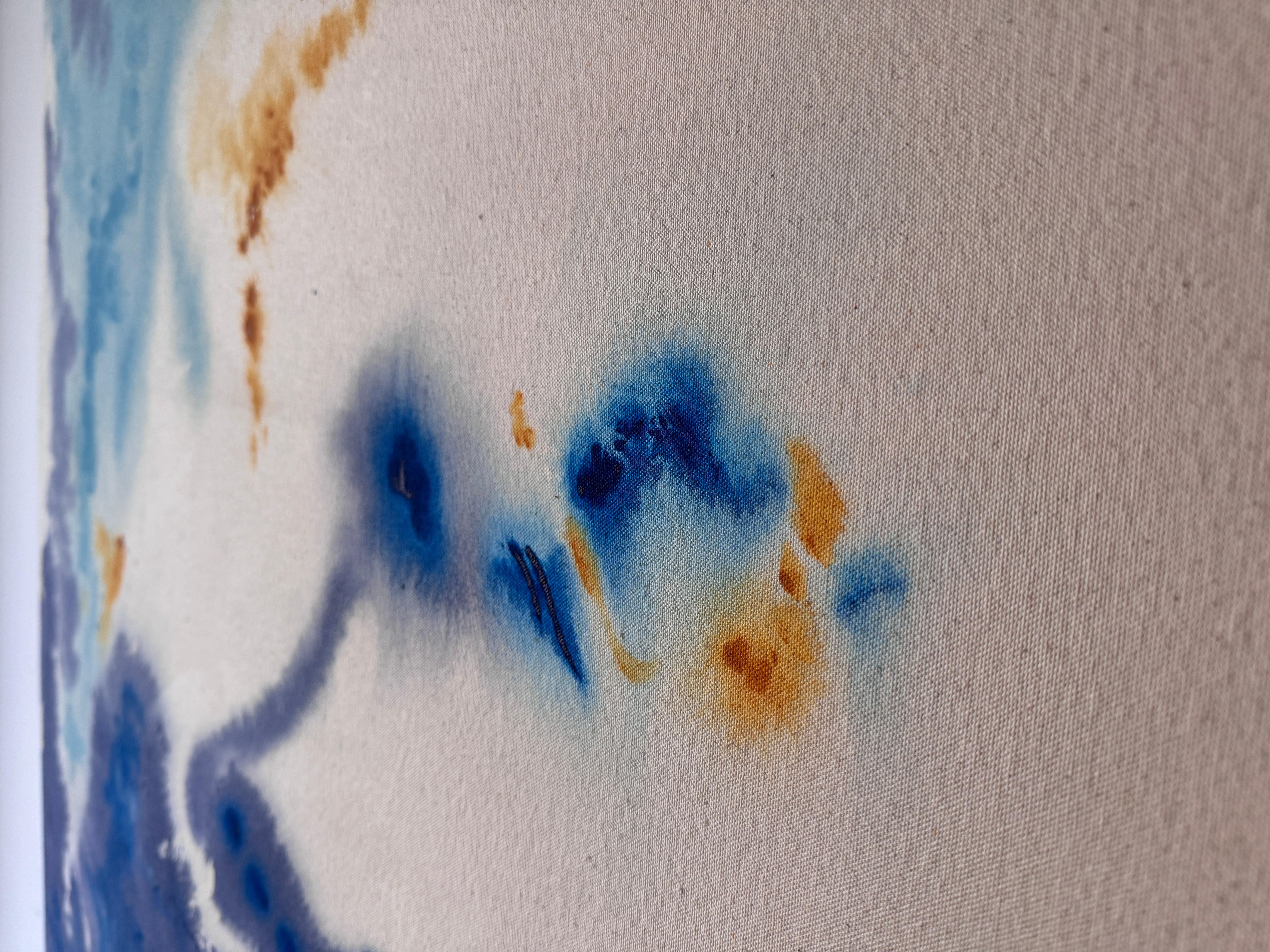 ABSTRACT Colours Opera d'arte dell'artista contemporaneo Tete Alurralde 2024 - Painting Astratto di Teté Alurralde