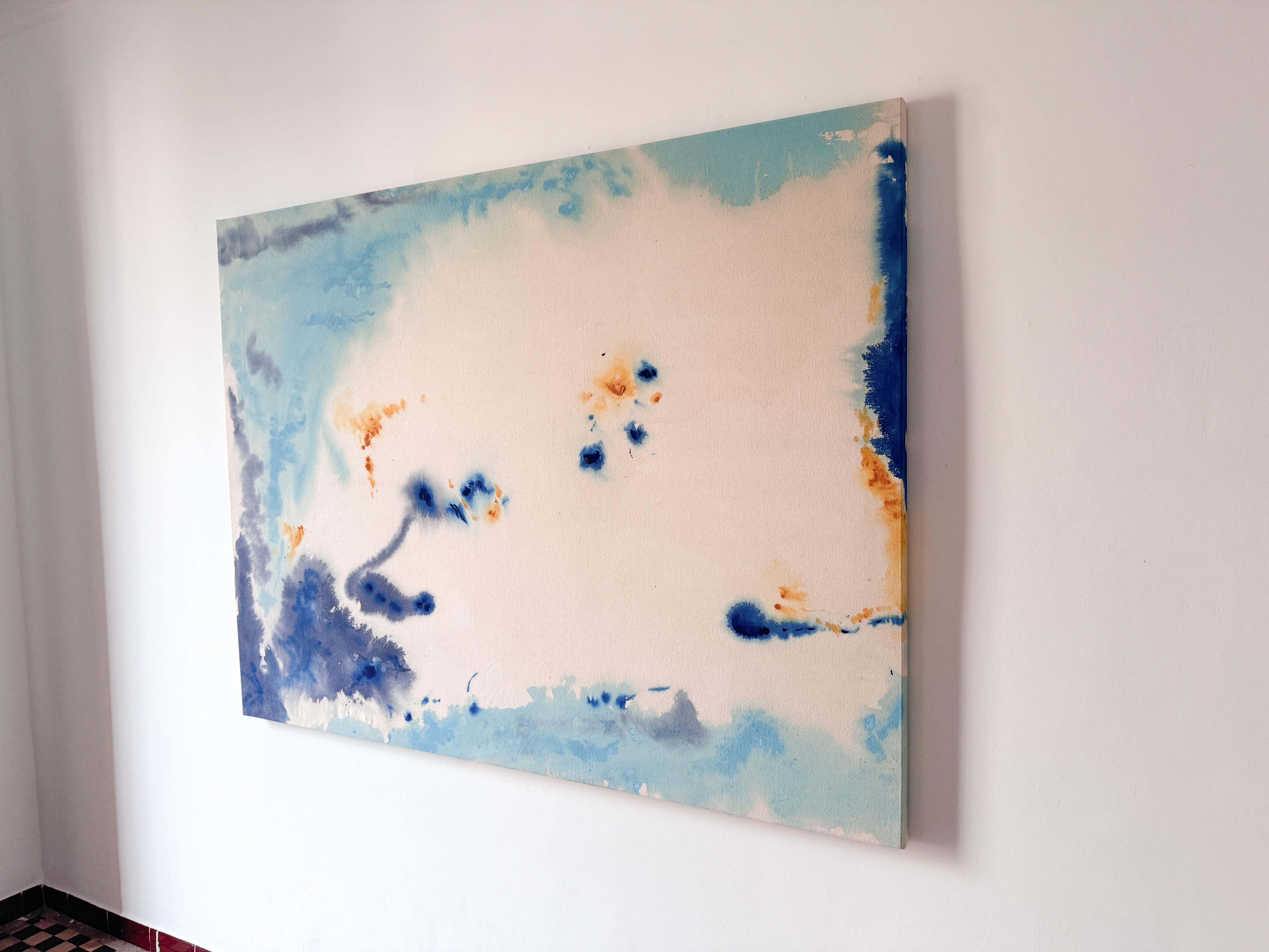 ABSTRACT Colours Opera d'arte dell'artista contemporaneo Tete Alurralde 2024 - Abstract Painting Grigio di Teté Alurralde