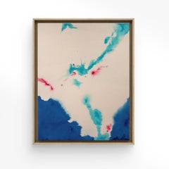 ABSTRACT NEW Colors Raw Canvas Artwork Contemporary Artist Tete Alurralde