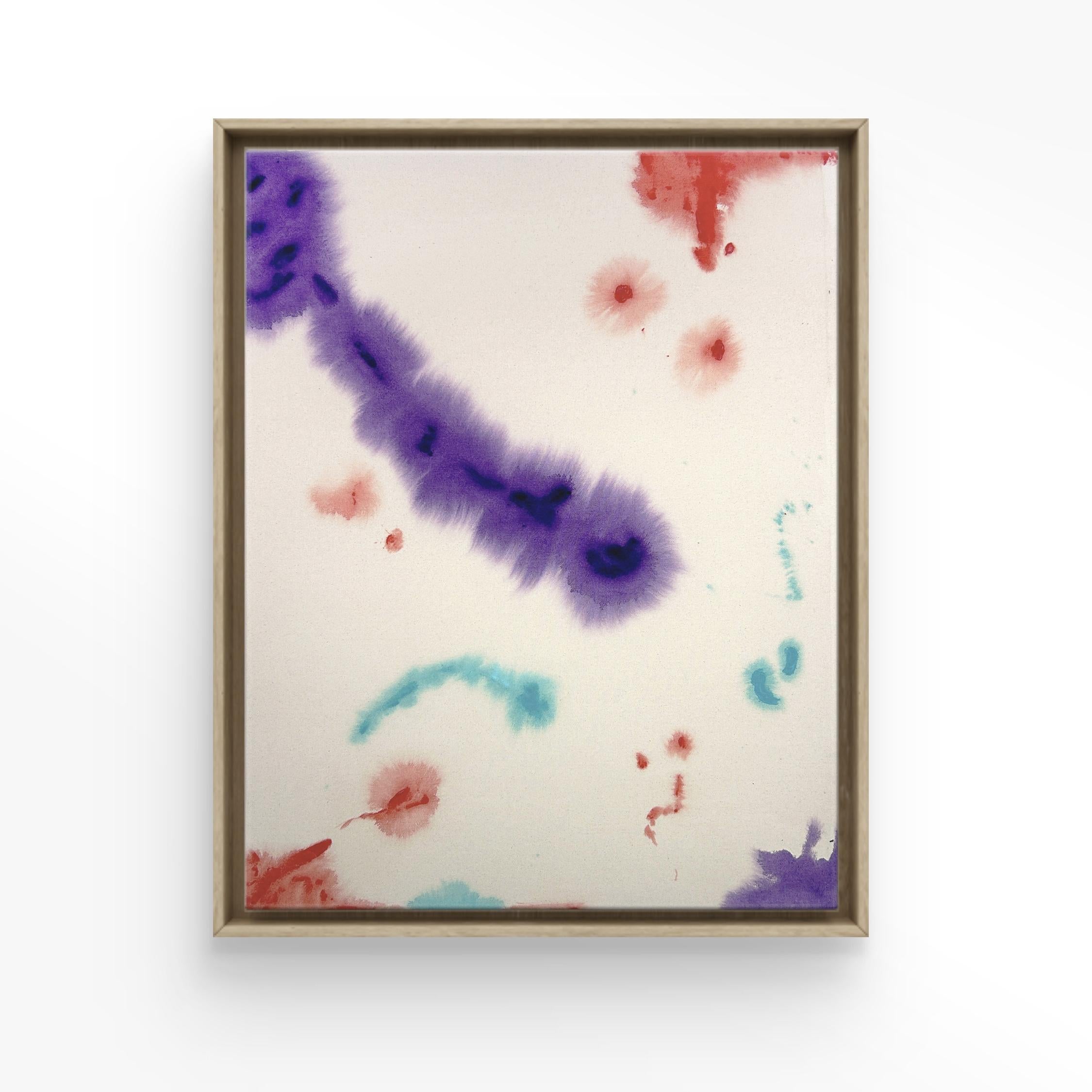 Abstract Painting di Teté Alurralde - ABSTRACT Colors Raw Canvas Artwork dell'artista contemporaneo Tete Alurralde