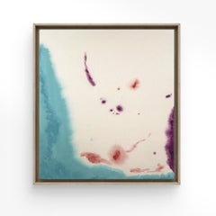 ABSTRACT Colors Water Raw Canvas Artwork by Contemporary Artist Tete Alurralde