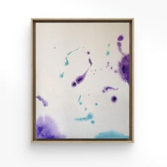 ABSTRACTO Lila Lienzo Colores Crudos Obra de Arte Agua Contemporánea Tete Alurralde